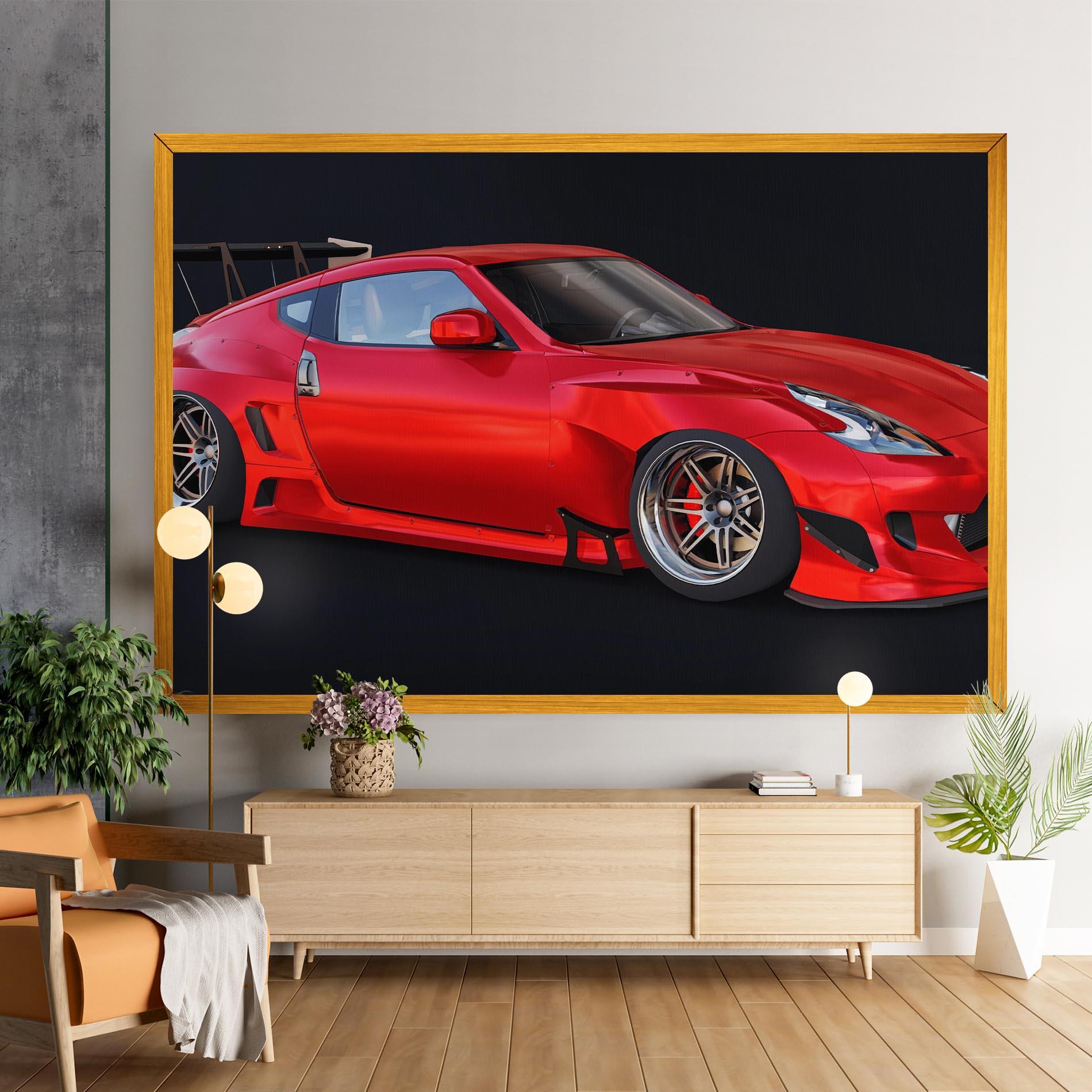 Leinwandbild Red Tuned 350z mockup 9