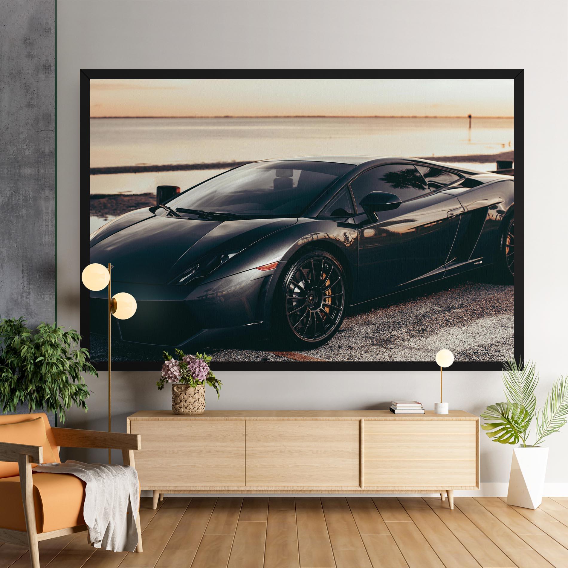 Leinwandbild Black Lambo Sea mockup 9