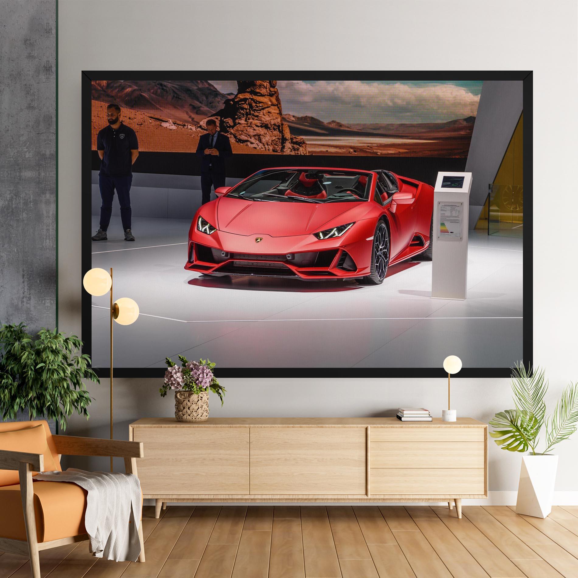 Leinwandbild Red Lambo Front mockup 9