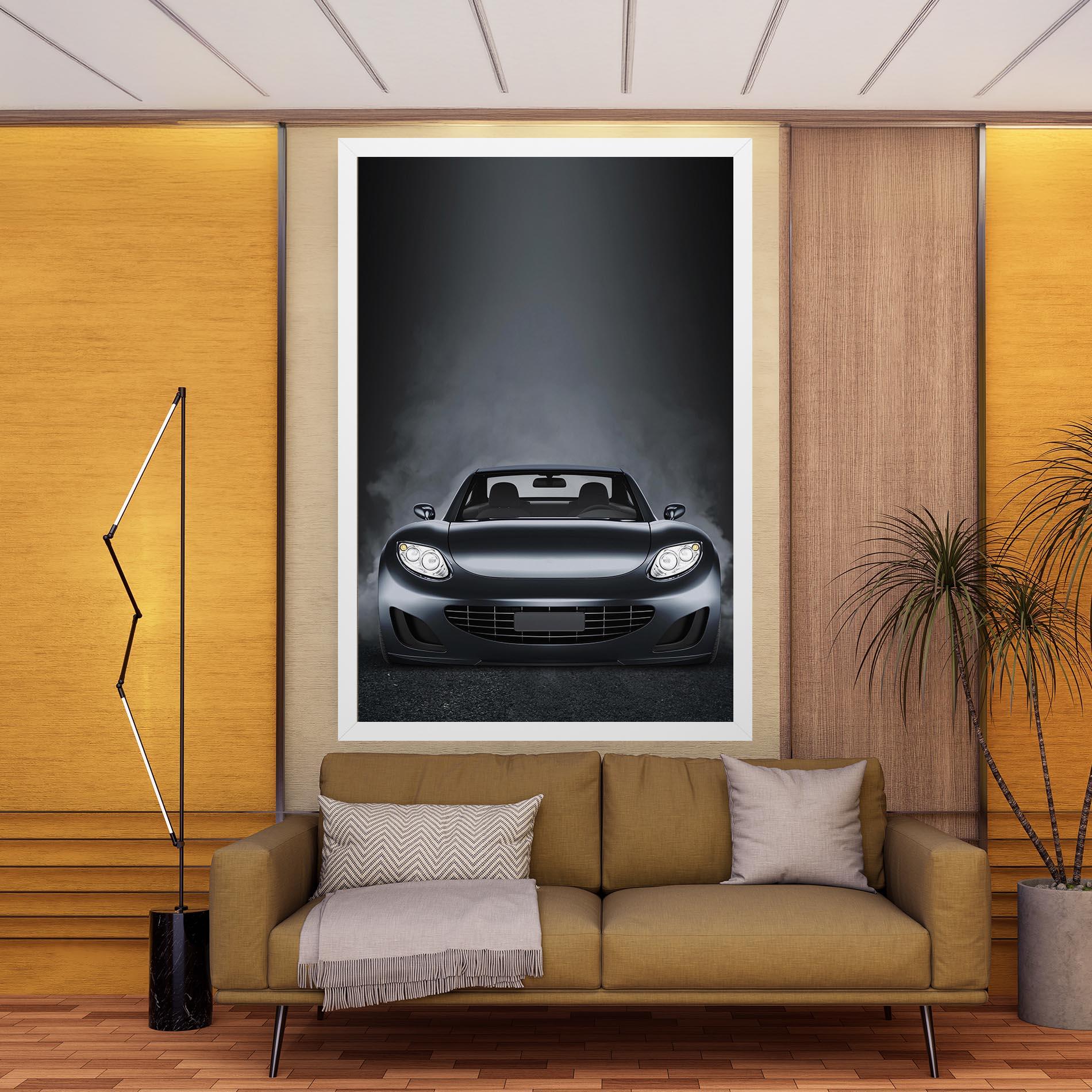 Leinwandbild Black Front Car mockup 9