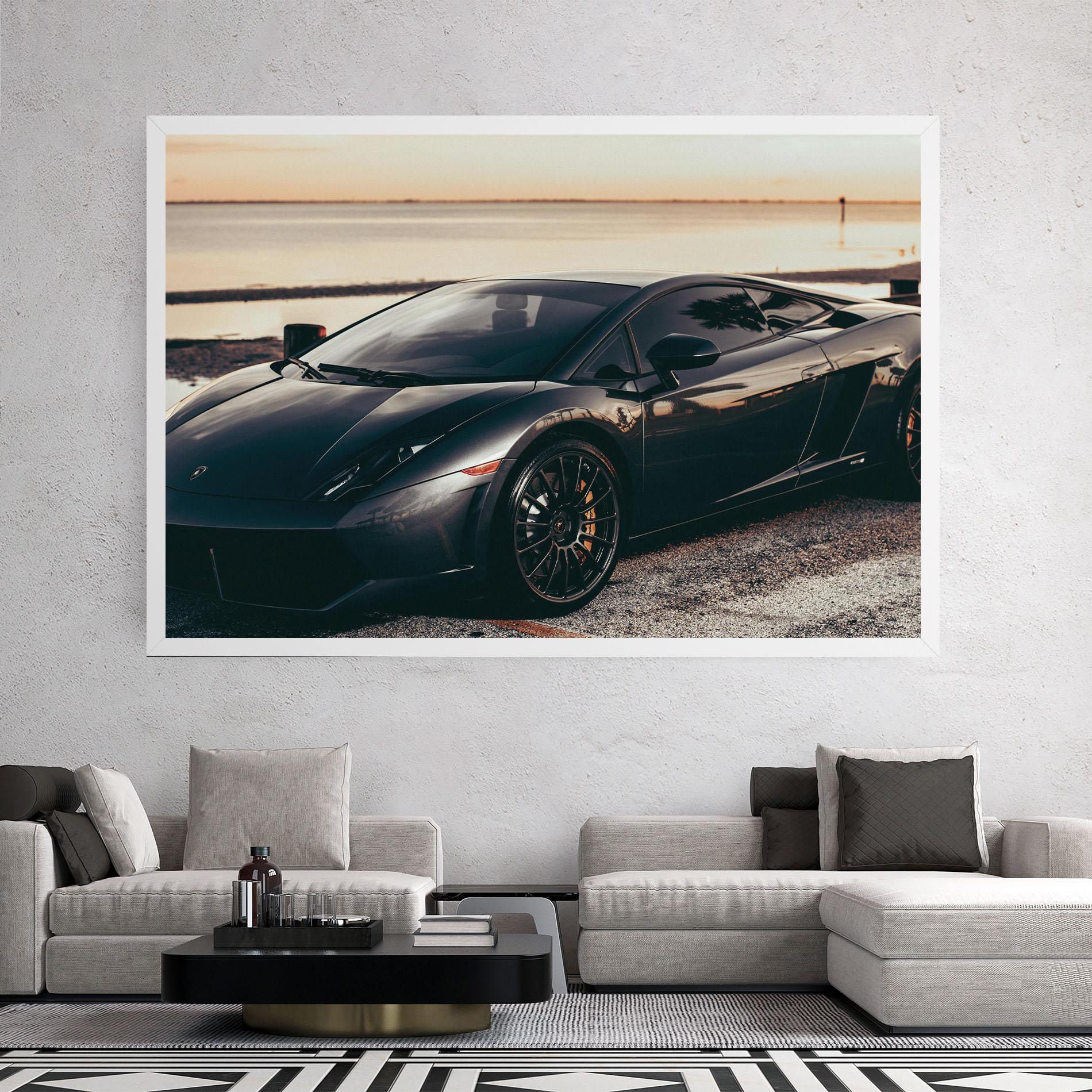 Leinwandbild Black Lambo Sea mockup 2