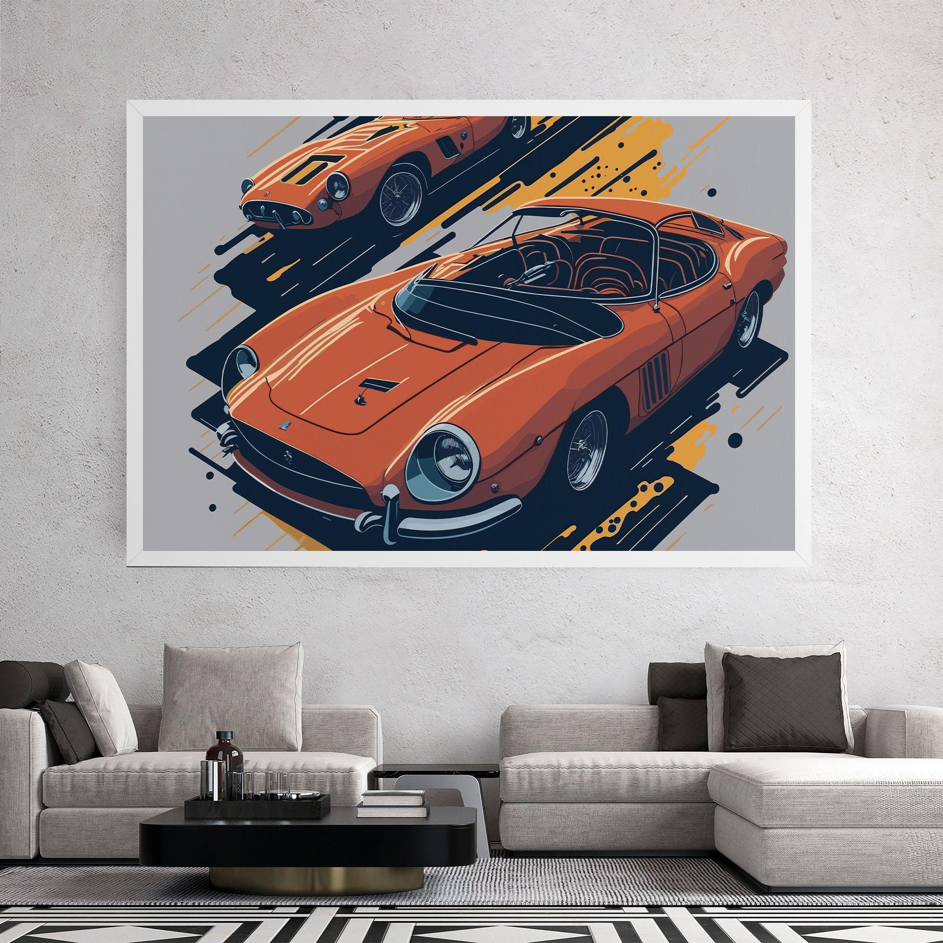 Leinwandbild Ferrari 250 Gto mockup 2