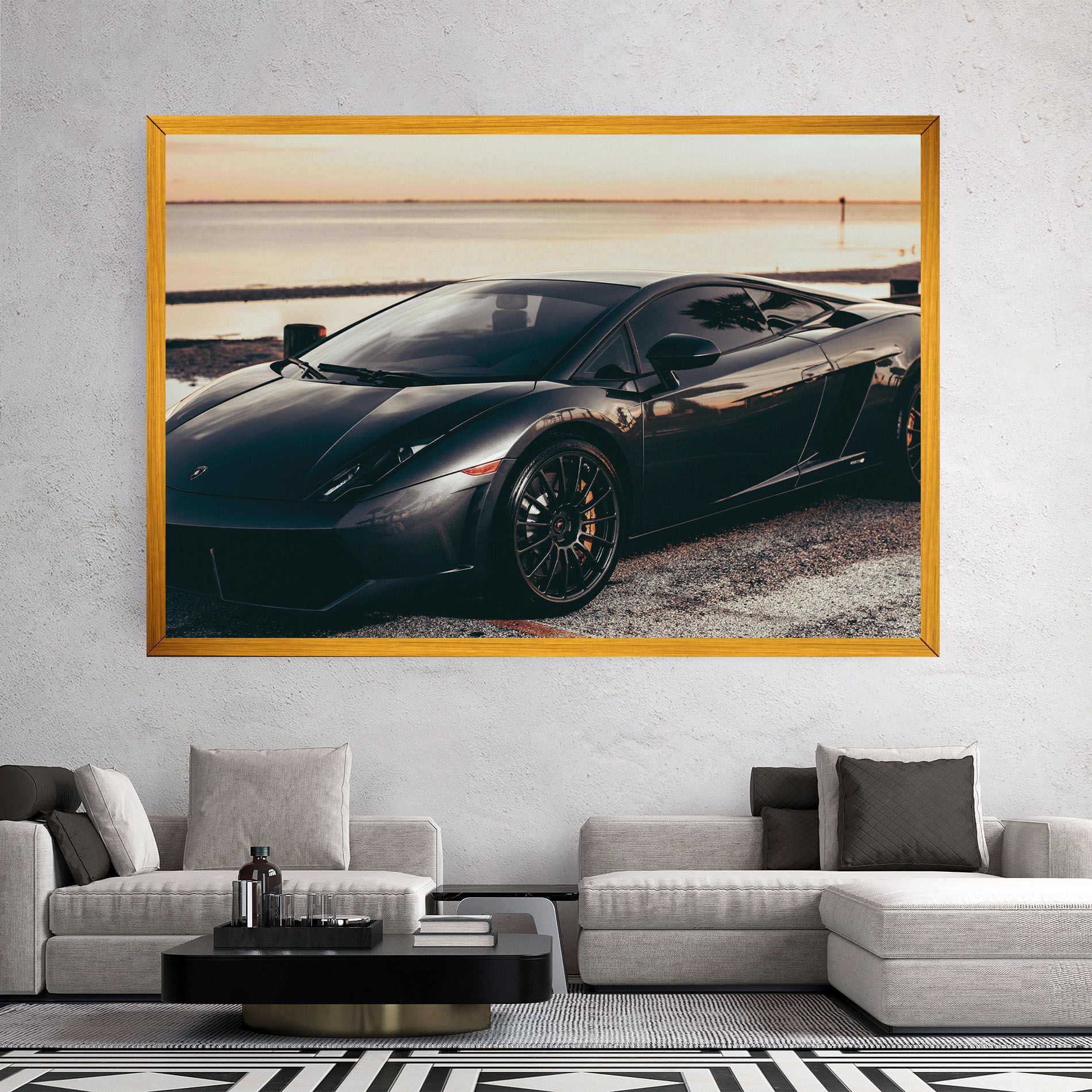 Black Lambo Sea mockup 2