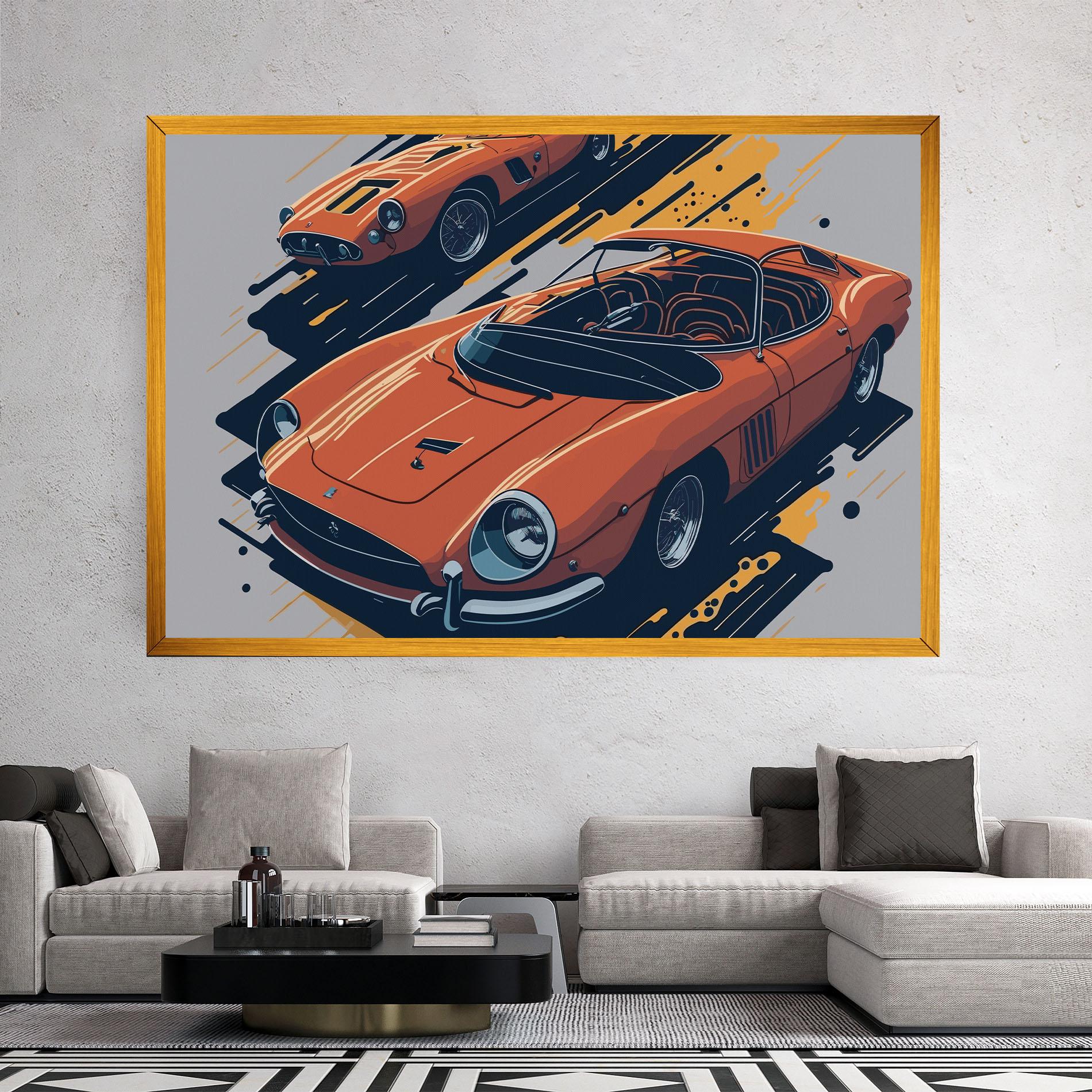 Leinwandbild Ferrari 250 Gto mockup 2
