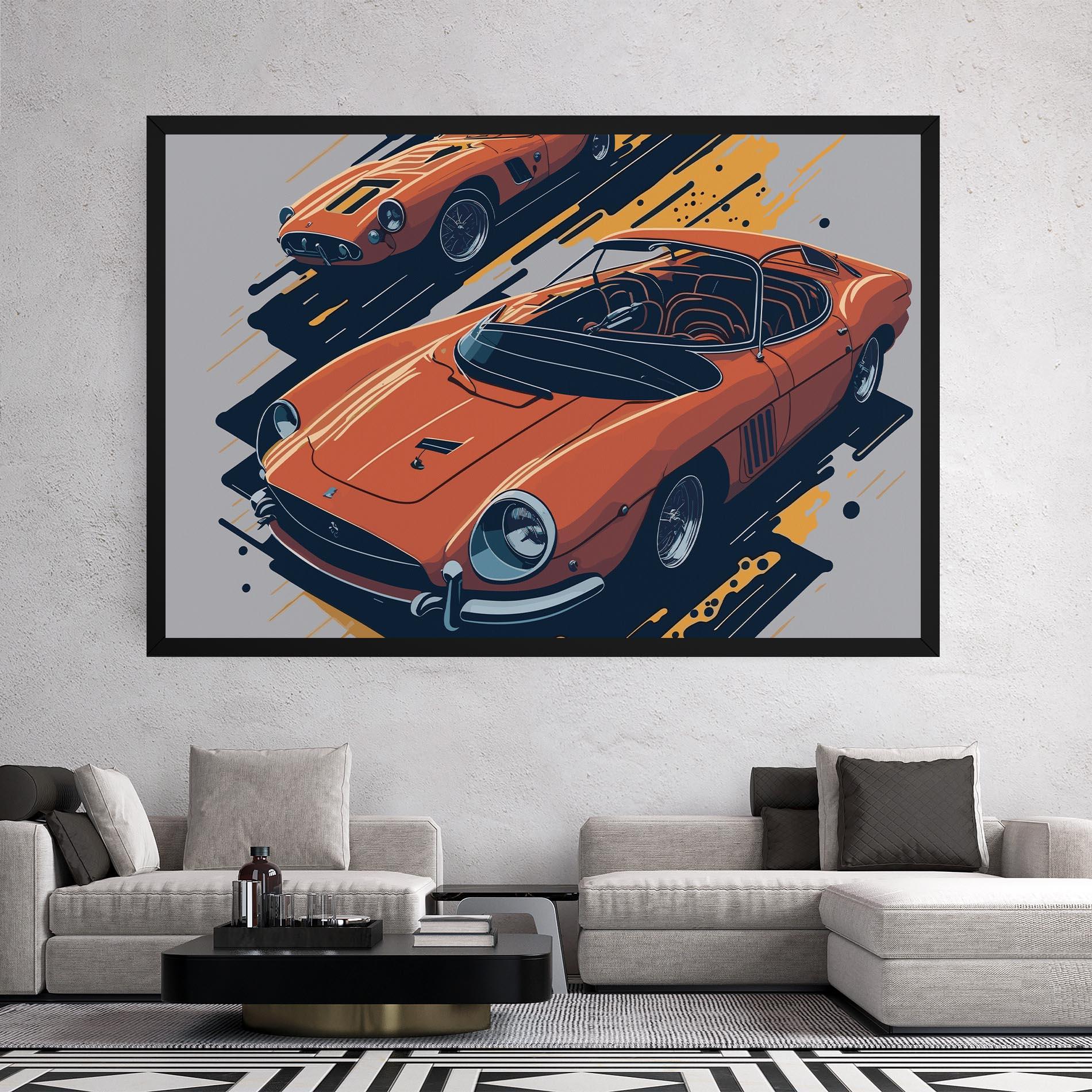 Leinwandbild Ferrari 250 Gto mockup 2
