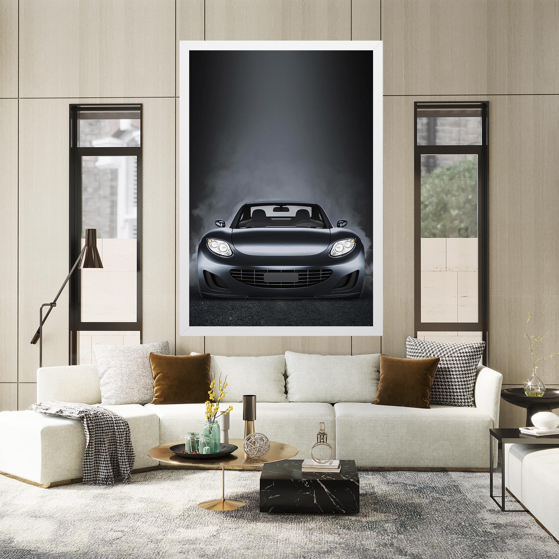Leinwandbild Black Front Car mockup 2