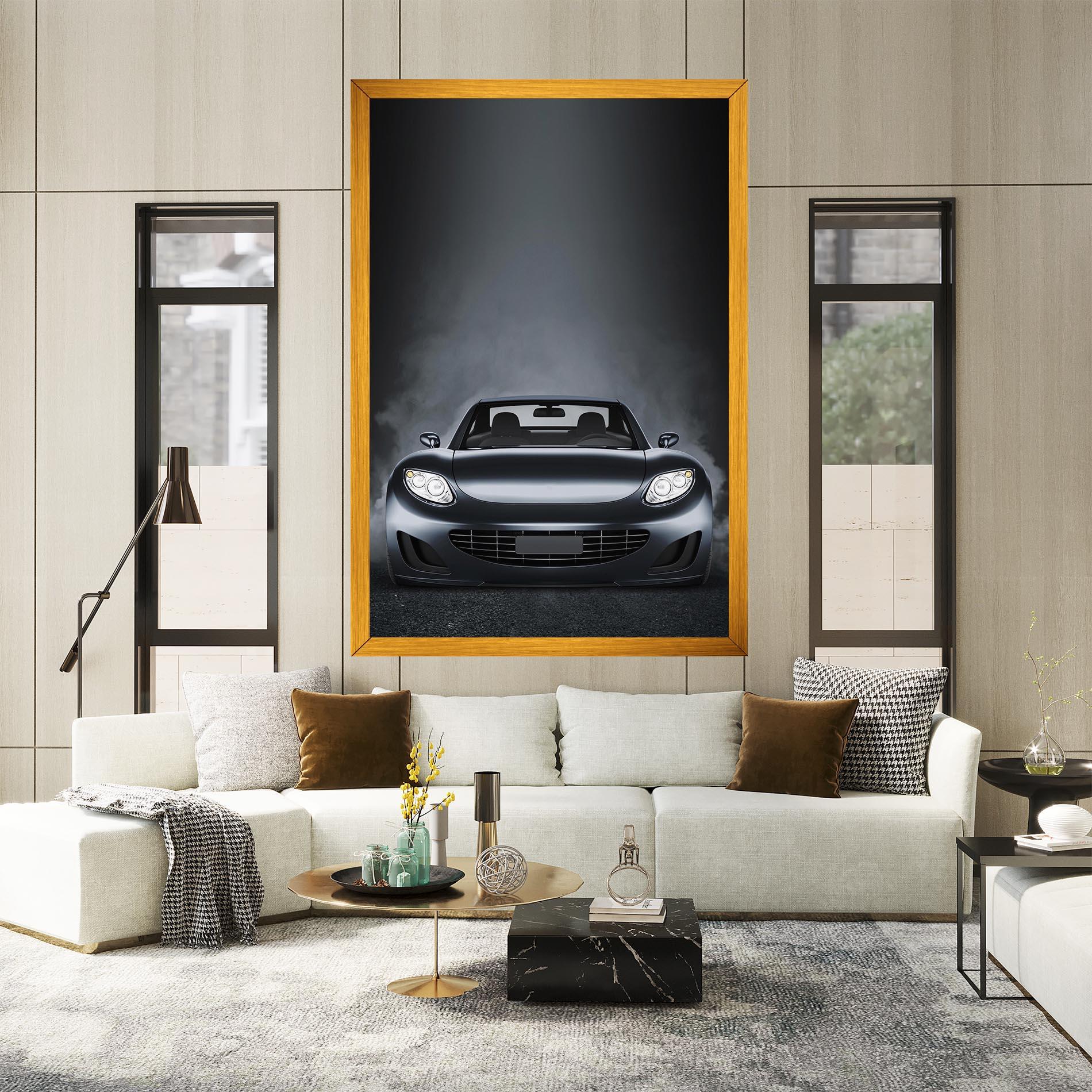 Leinwandbild Black Front Car mockup 2