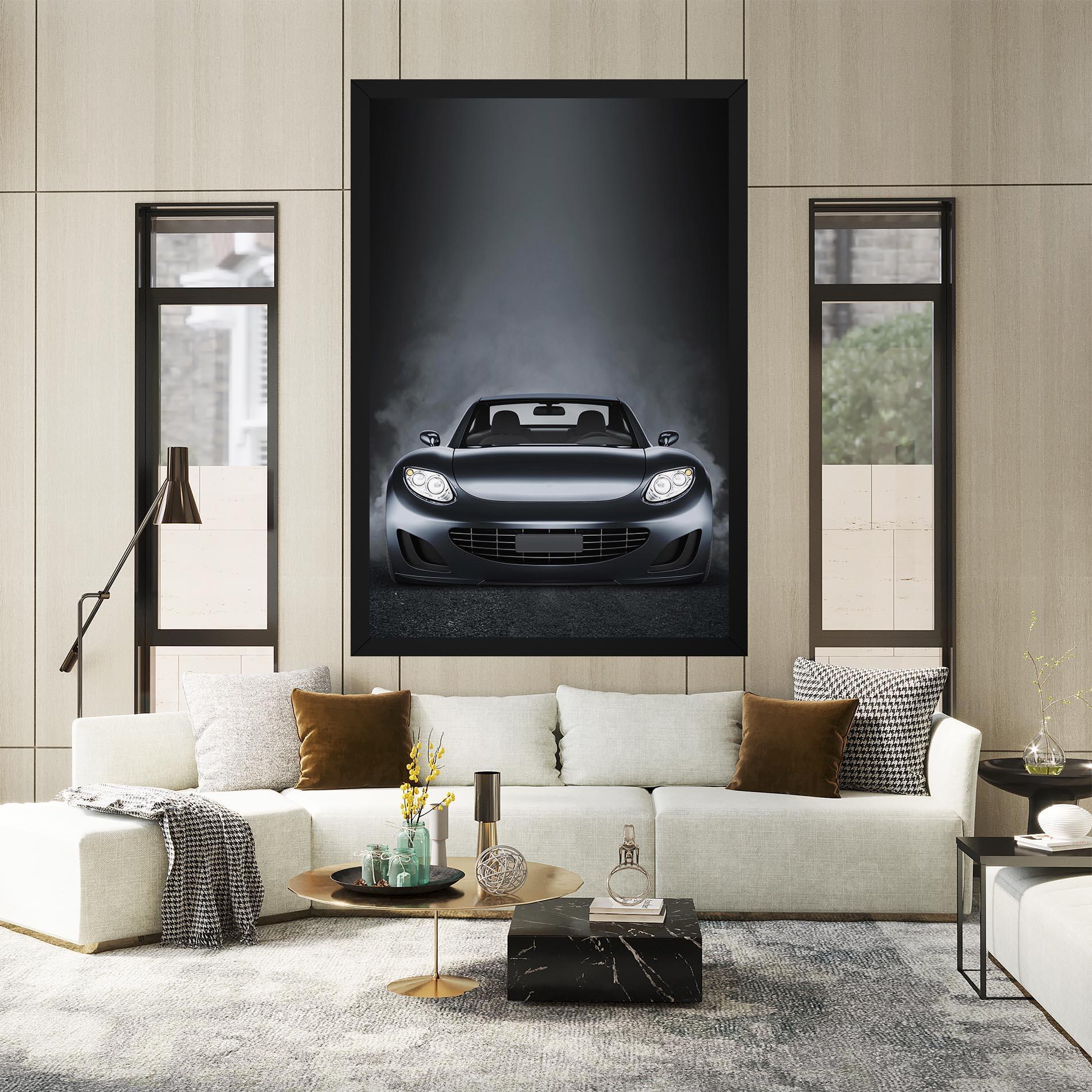 Leinwandbild Black Front Car mockup 2