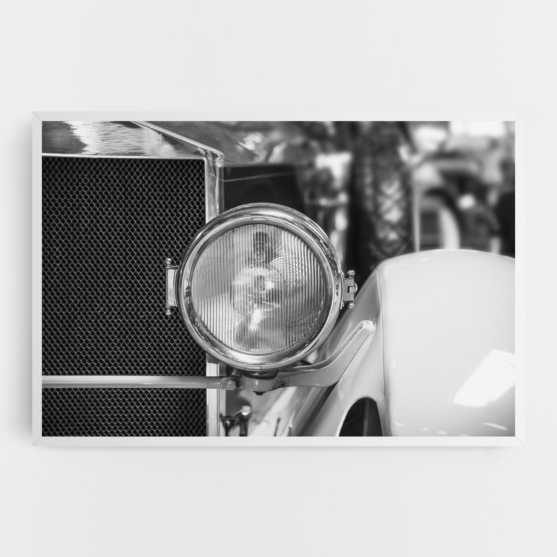 Leinwandbild Closeup Grey Car mockup 0