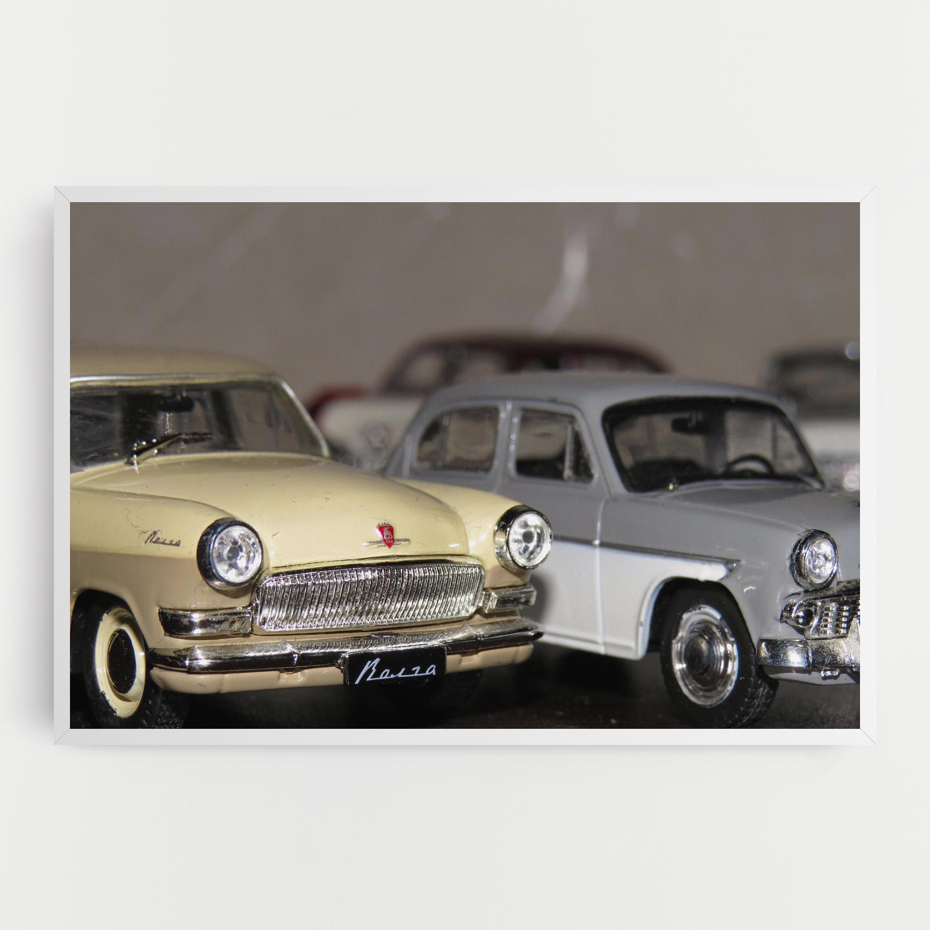 Leinwandbild Cream Grey Car mockup 0