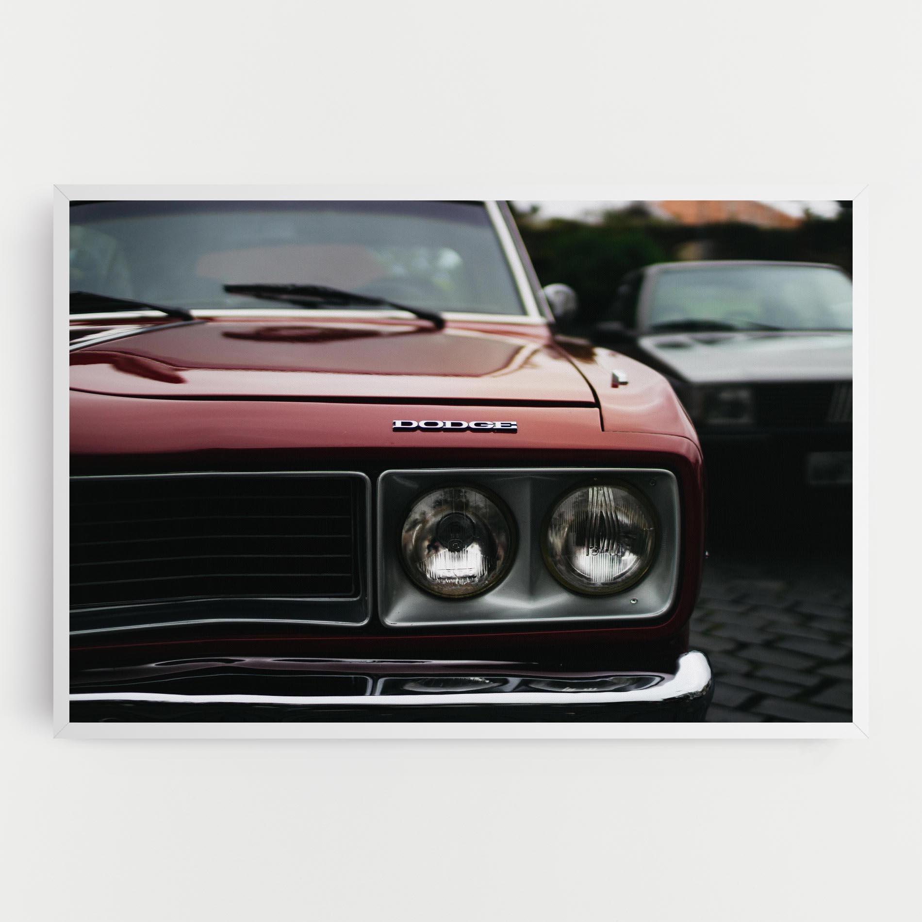 Leinwandbild Dark Vintage Red mockup 0