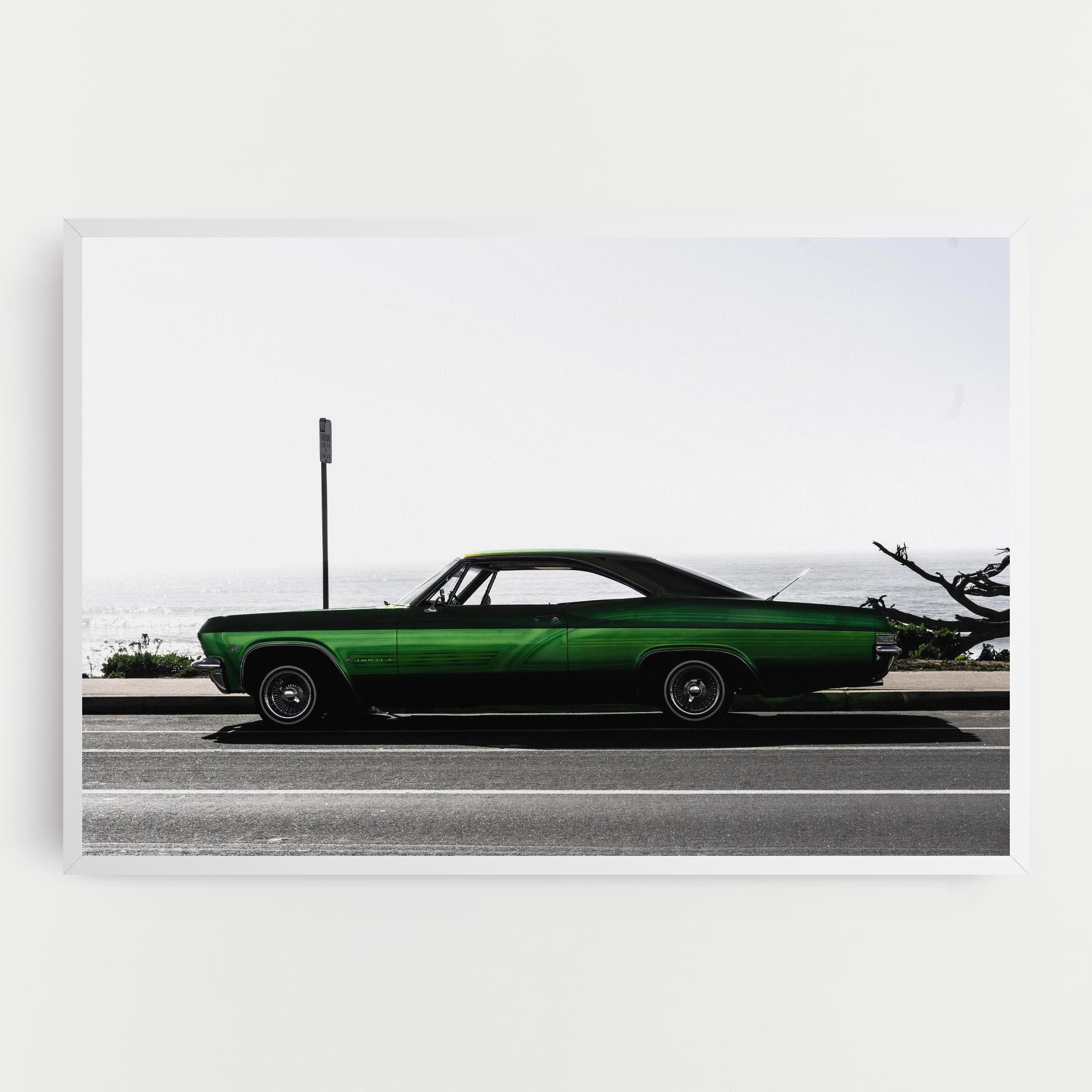 Leinwandbild Nice Green Car mockup 0