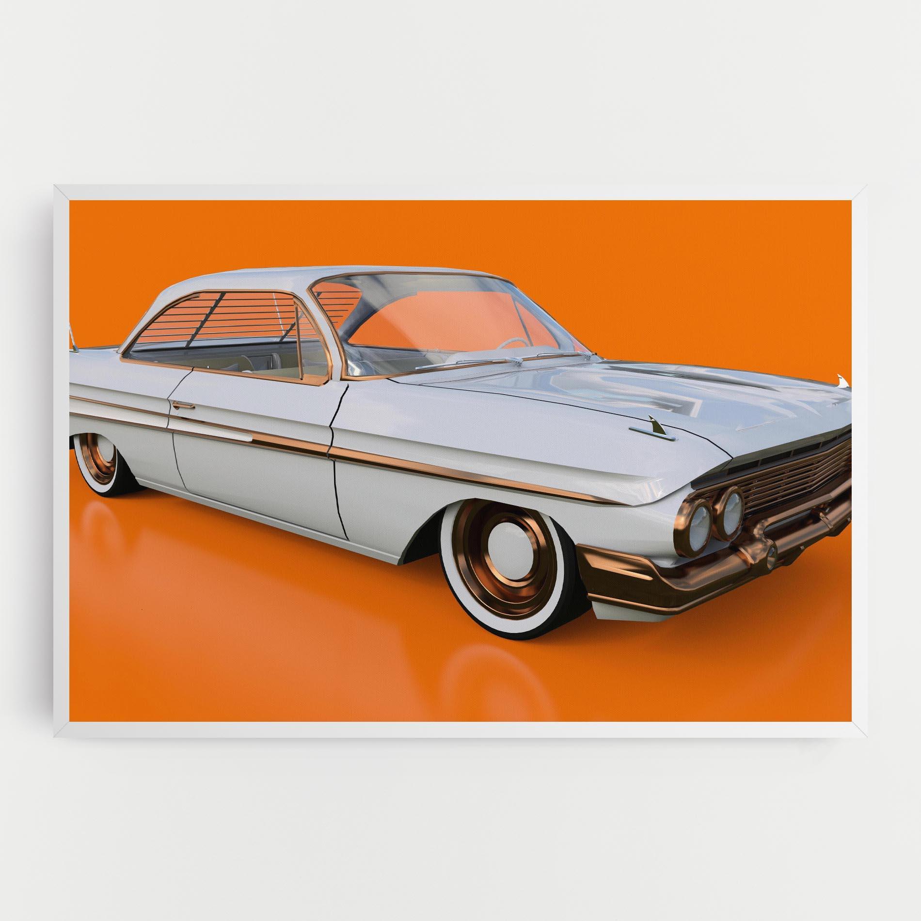 Leinwandbild Old American Car mockup 0