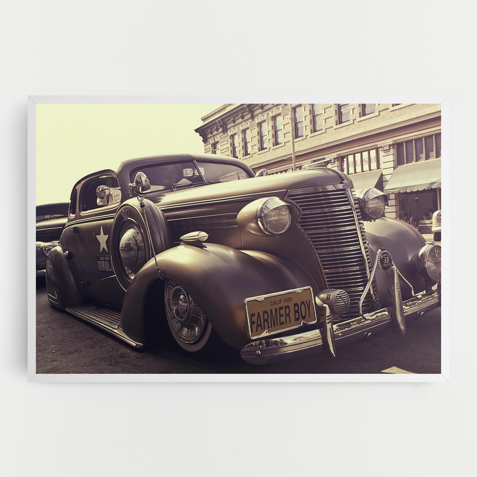 Leinwandbild Old Classic Car mockup 0