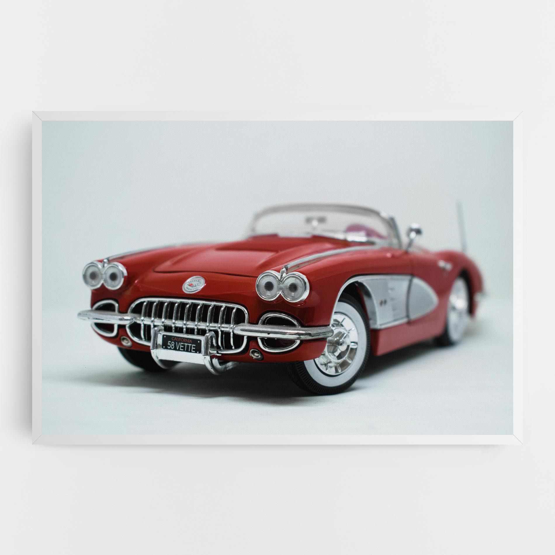 Vintage Red Car mockup 0