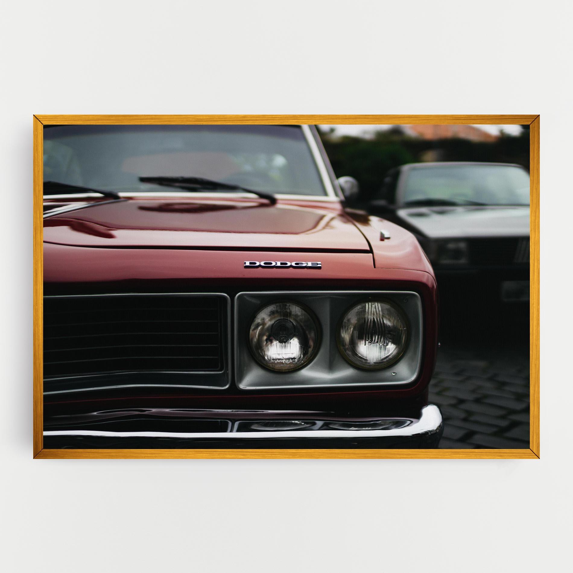 Leinwandbild Dark Vintage Red mockup 0