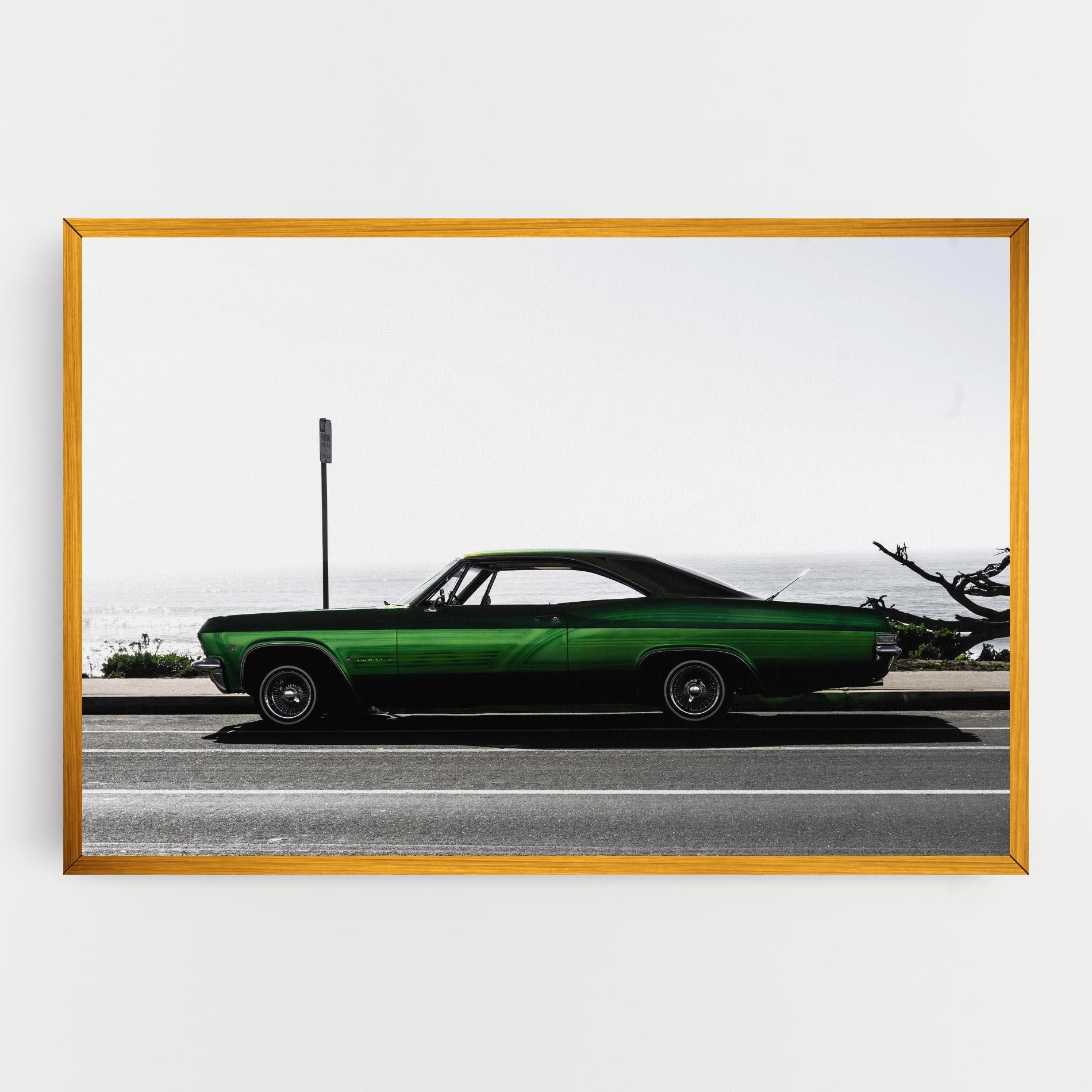 Leinwandbild Nice Green Car mockup 0