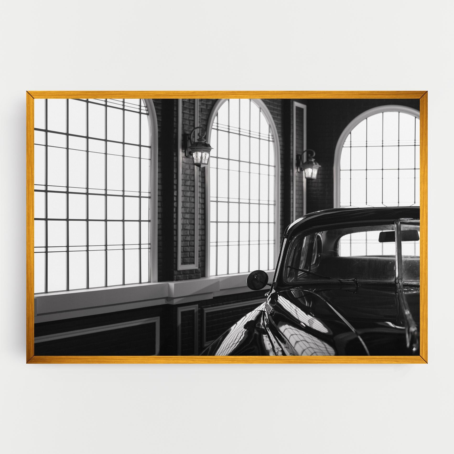 Leinwandbild Window Old Car mockup 0