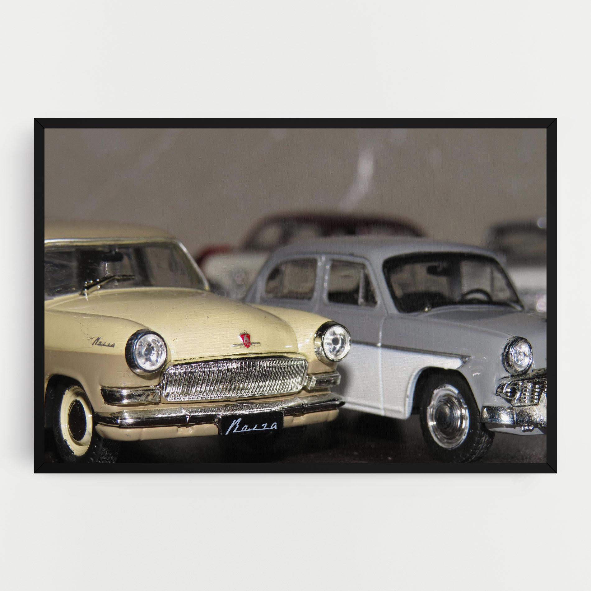 Leinwandbild Cream Grey Car mockup 0