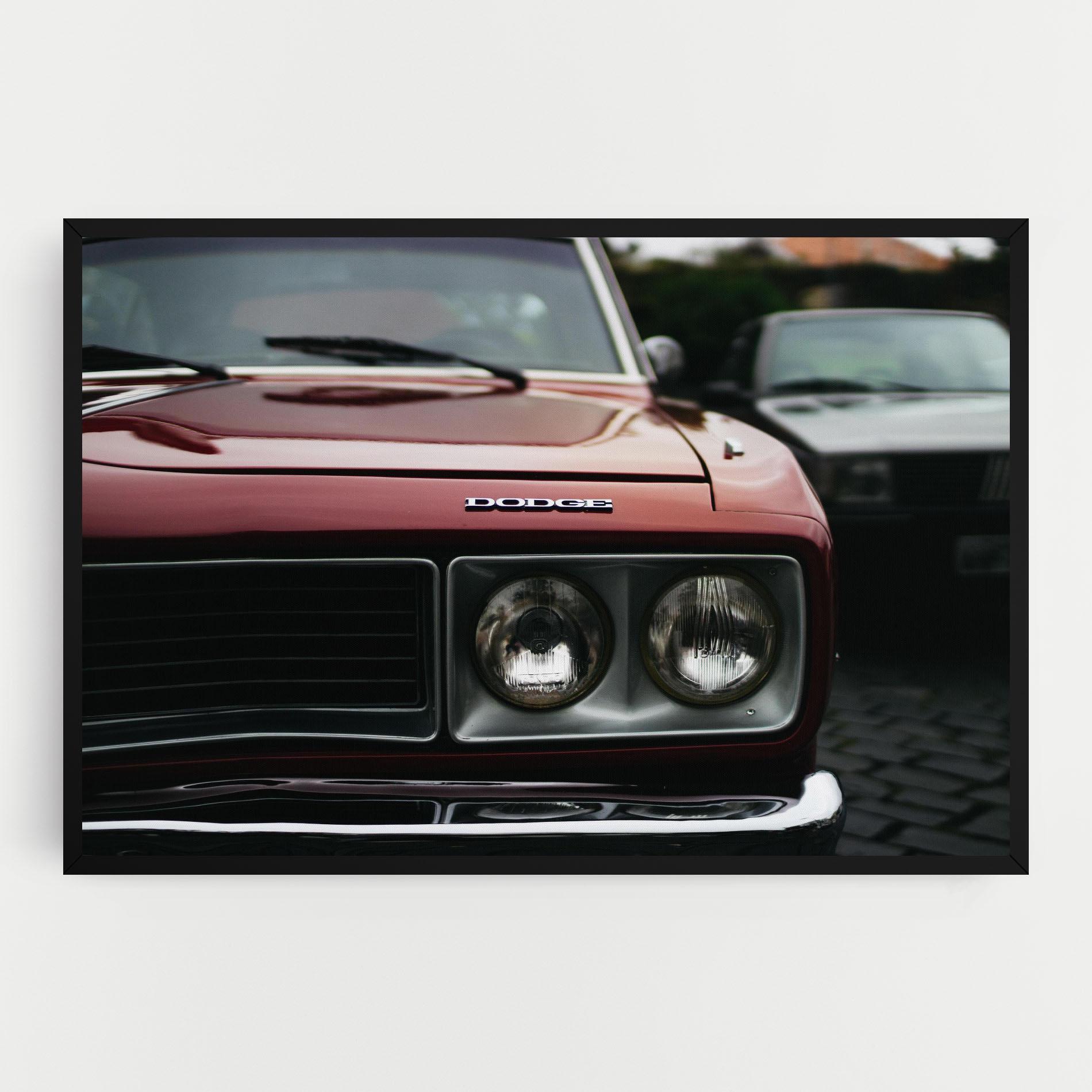 Leinwandbild Dark Vintage Red mockup 0