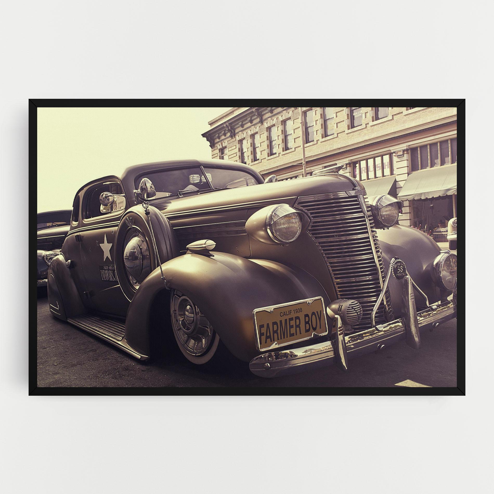 Leinwandbild Old Classic Car mockup 0