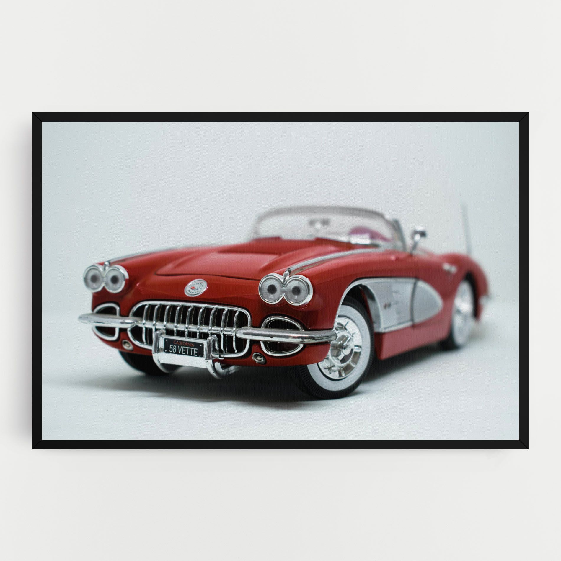 Vintage Red Car mockup 0