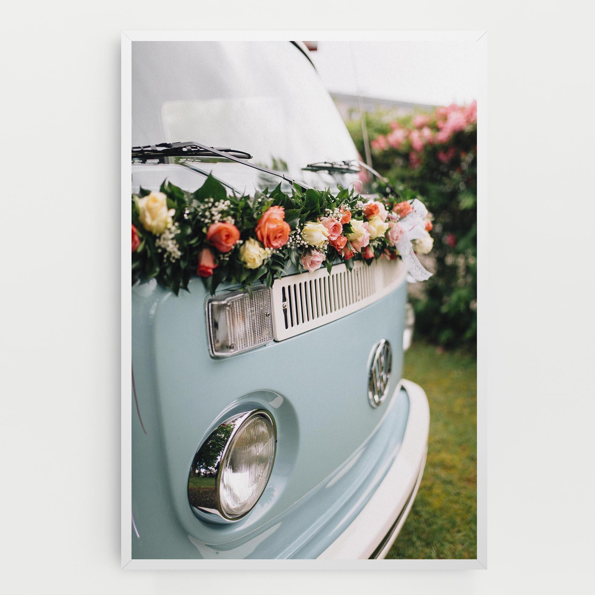 Leinwandbild Vintage Rose Van mockup 0