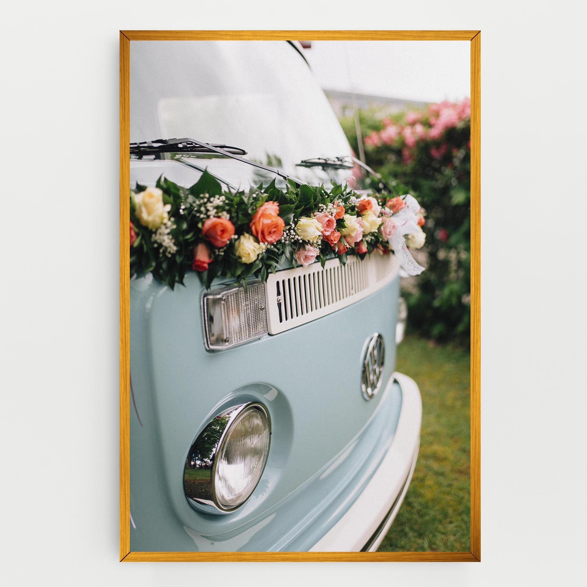 Leinwandbild Vintage Rose Van mockup 0