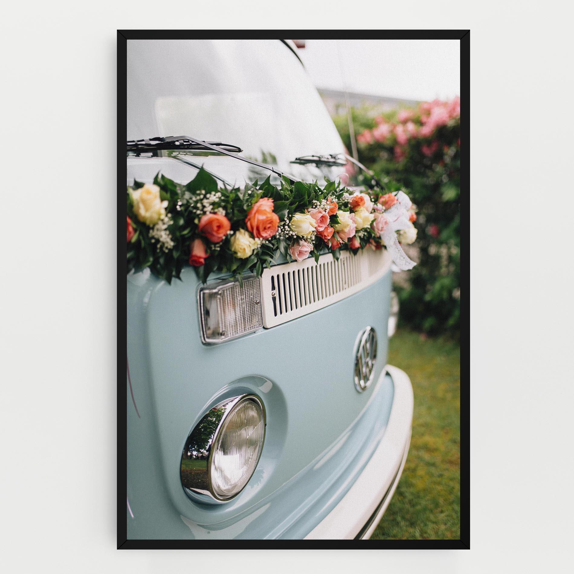 Leinwandbild Vintage Rose Van mockup 0