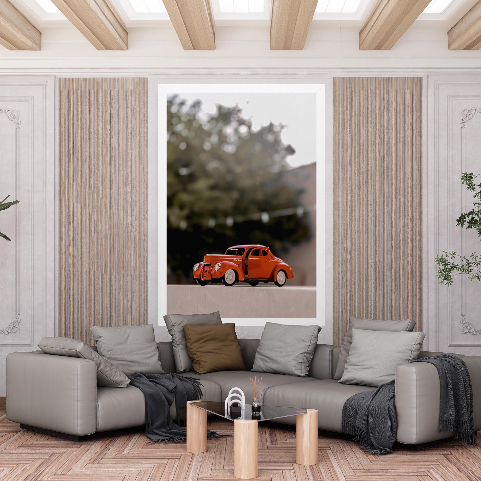 Orange Toy Car mockup 6