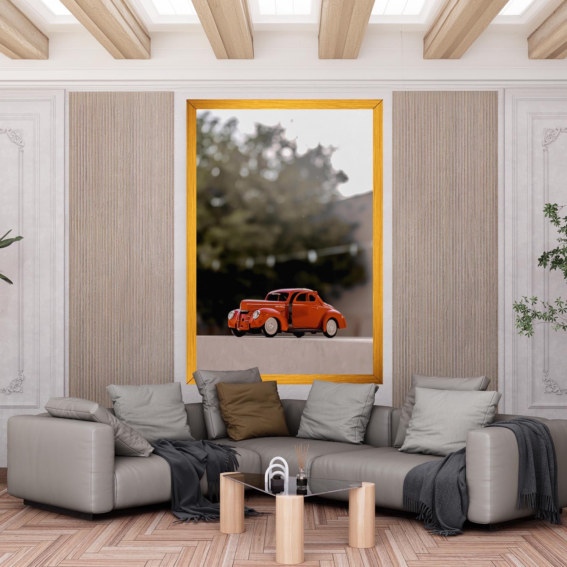 Orange Toy Car mockup 6