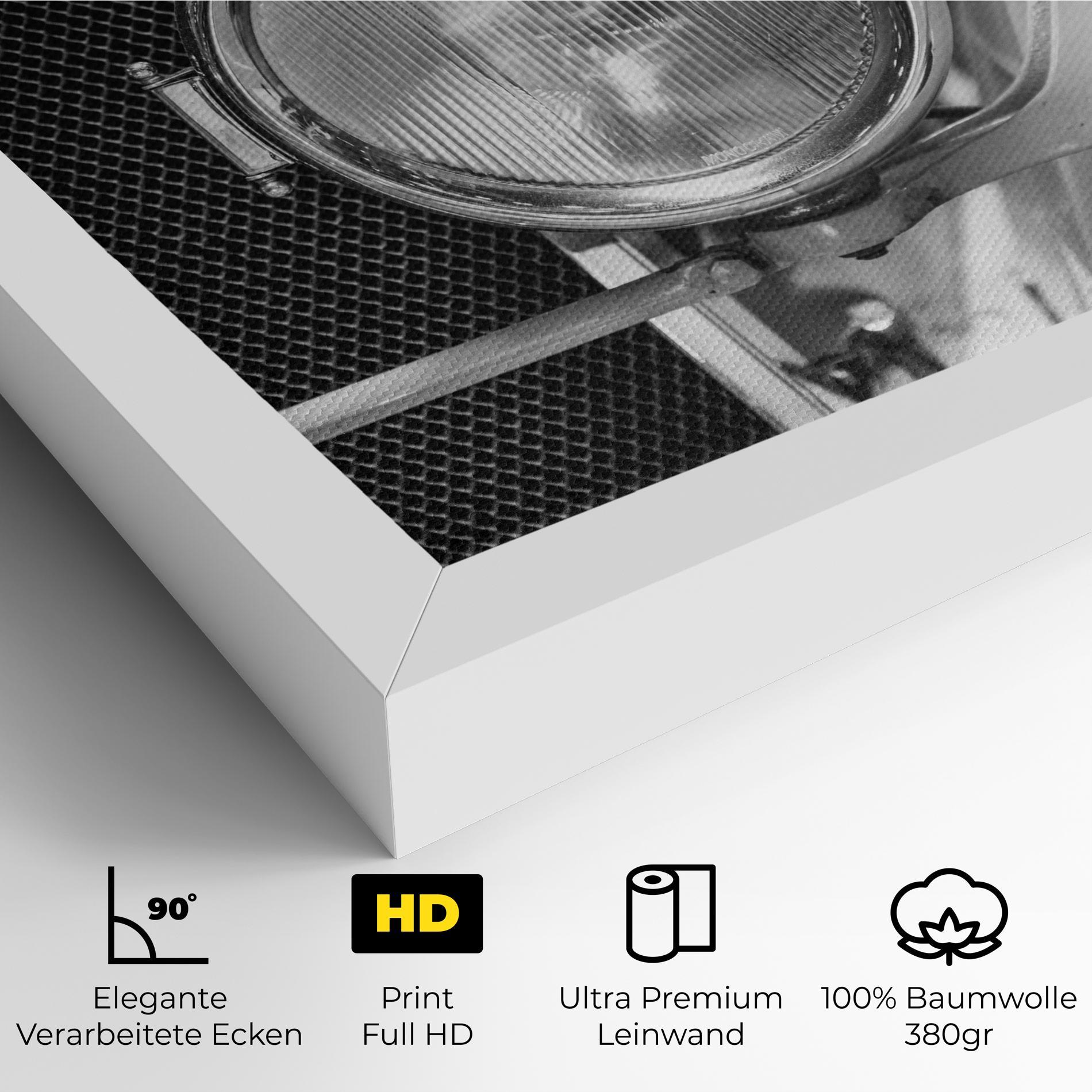 Leinwandbild Closeup Grey Car mockup 4