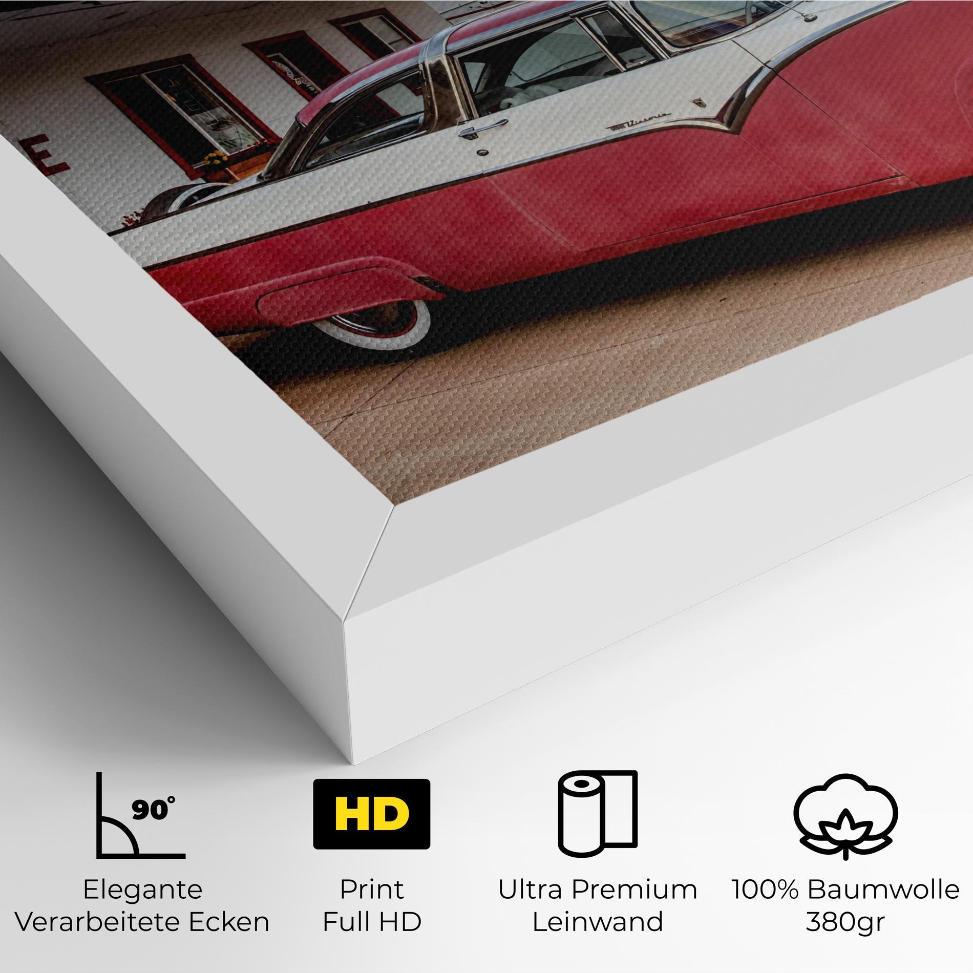 Leinwandbild Cloud Old Car mockup 4
