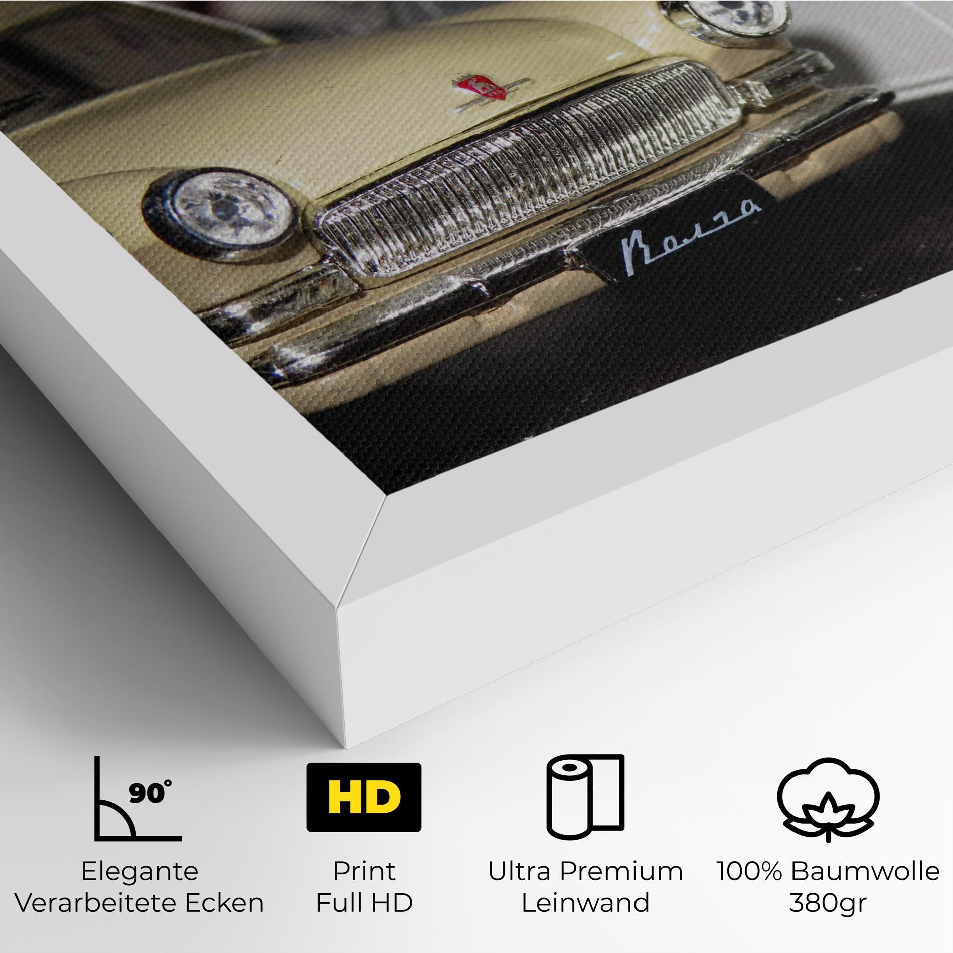 Leinwandbild Cream Grey Car mockup 4