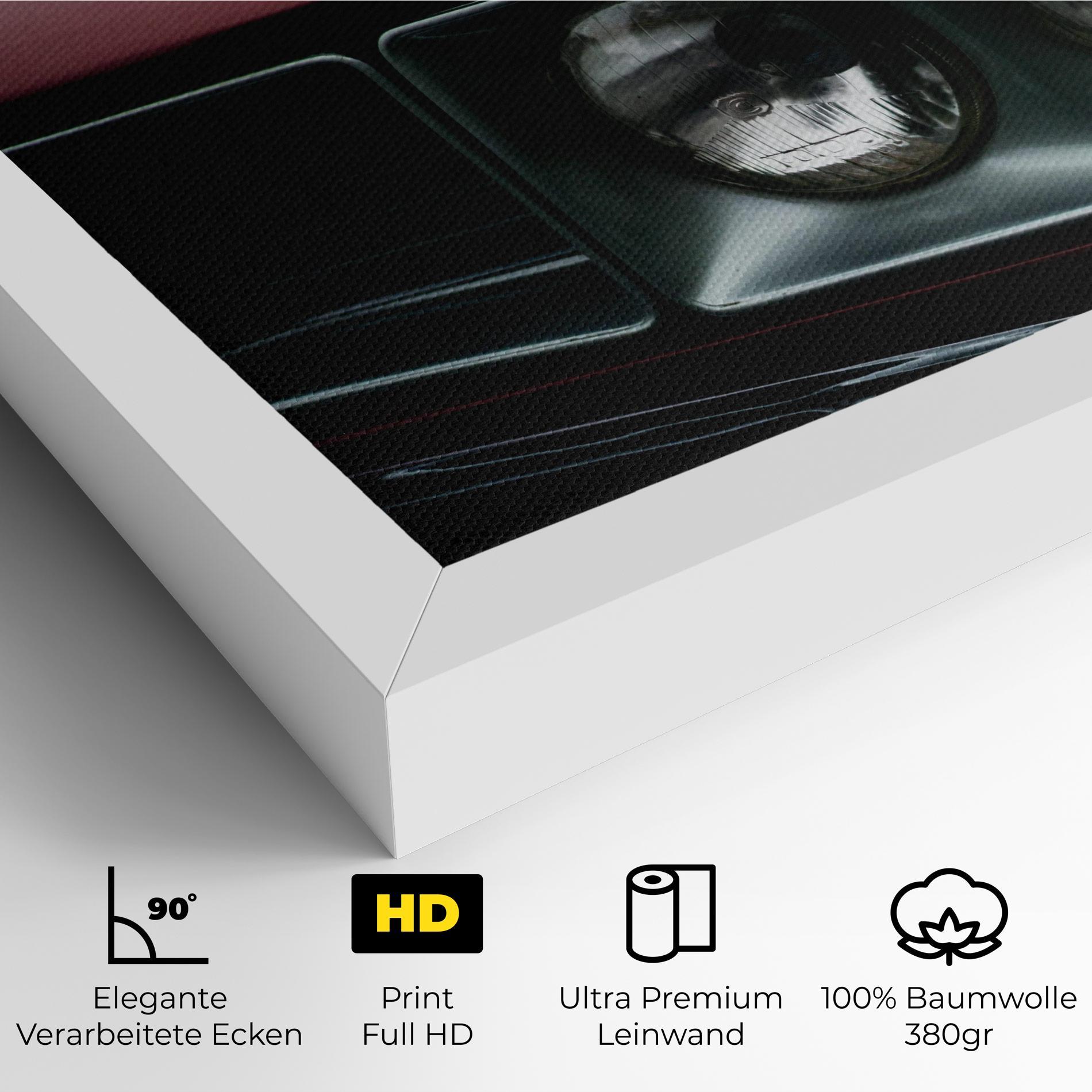 Leinwandbild Dark Red Car mockup 4