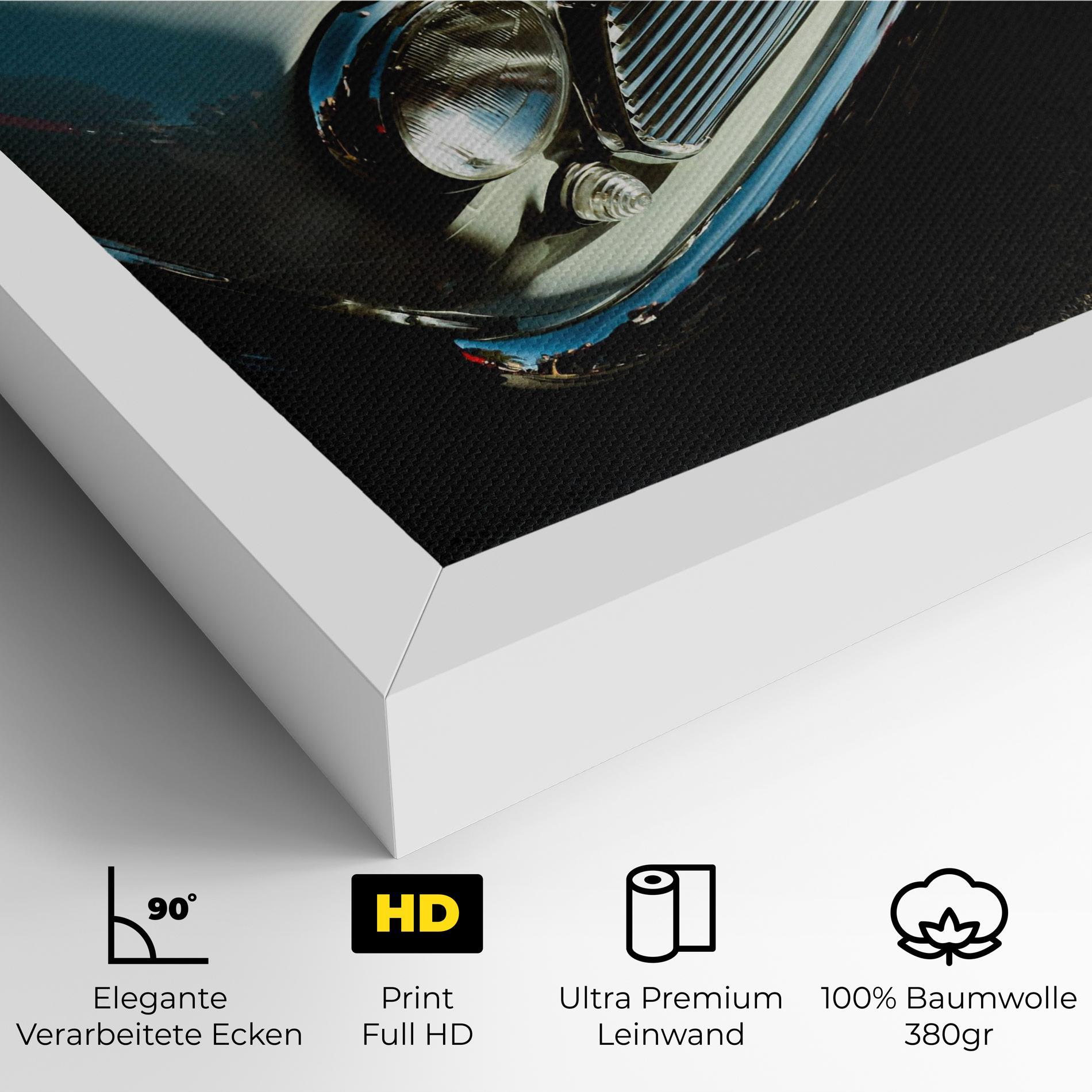 Leinwandbild Light Blue Car mockup 4