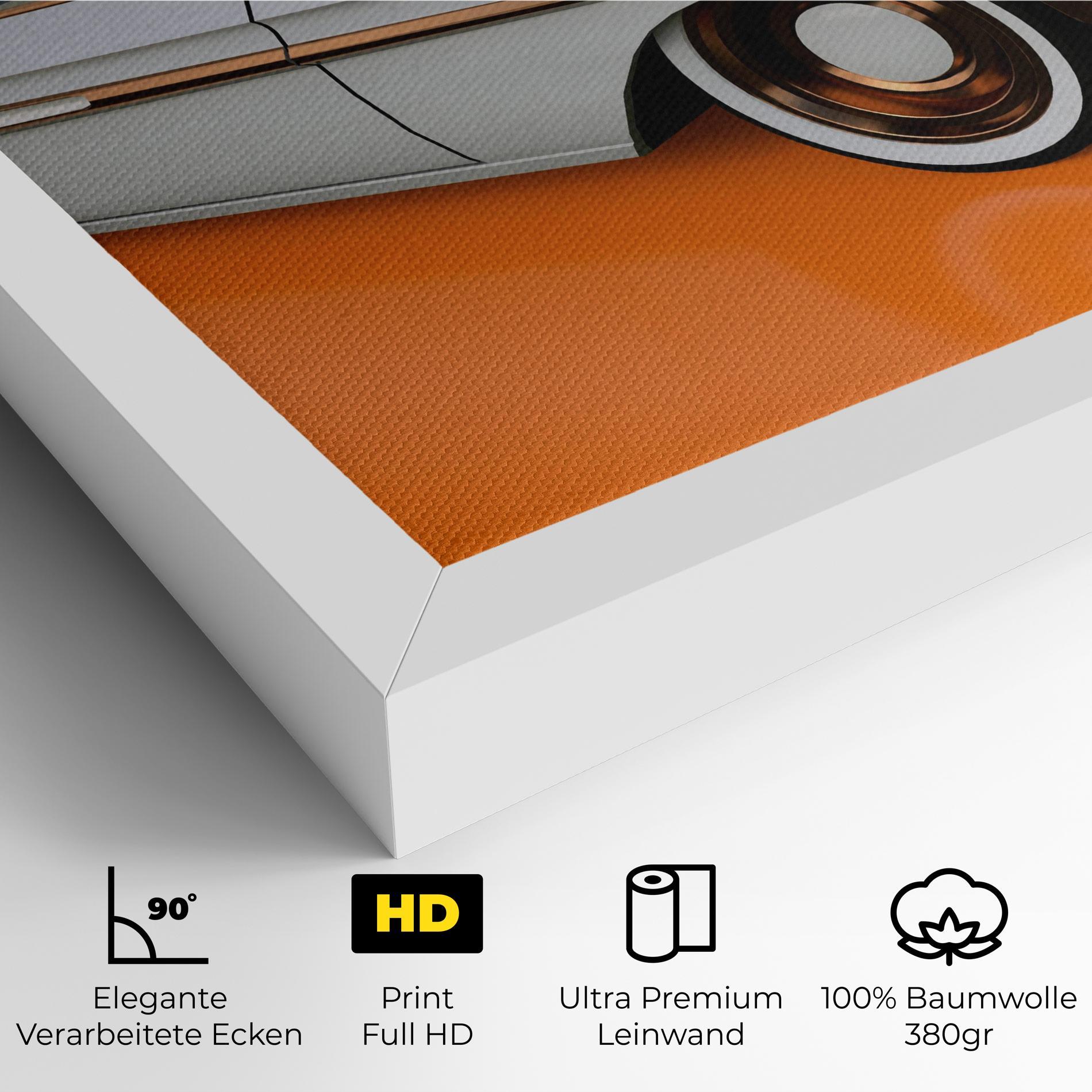 Leinwandbild Old American Car mockup 4