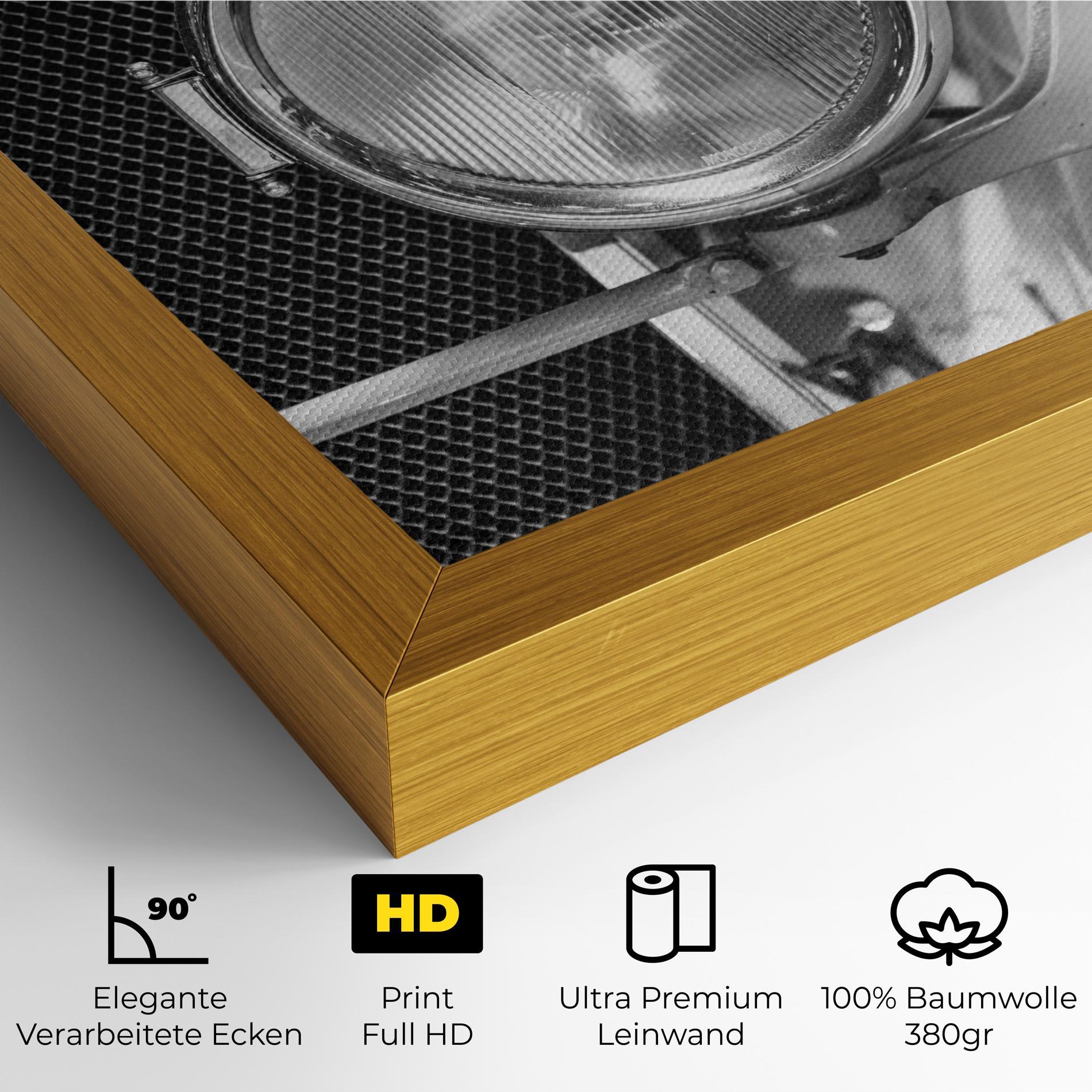 Leinwandbild Closeup Grey Car mockup 4