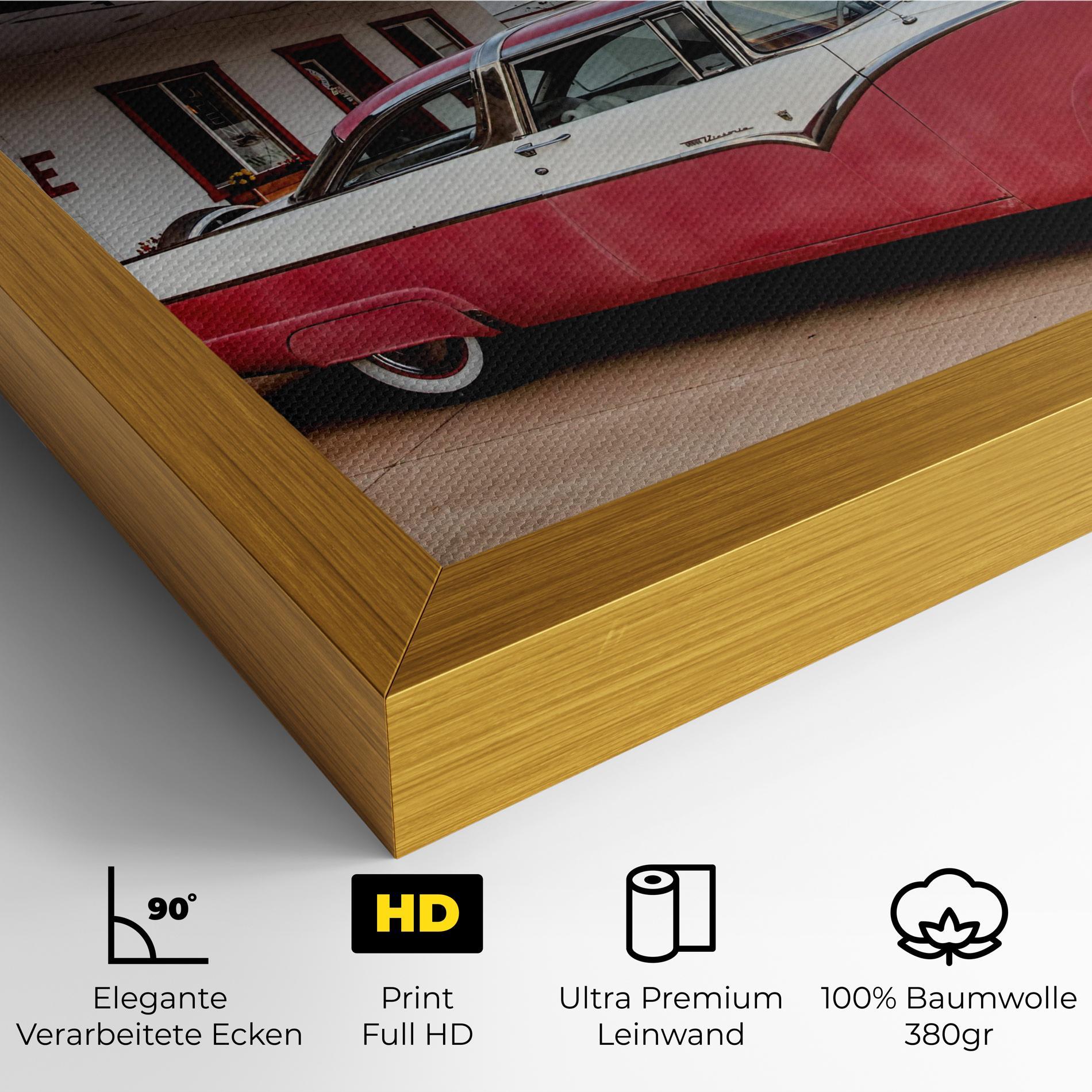 Leinwandbild Cloud Old Car mockup 4