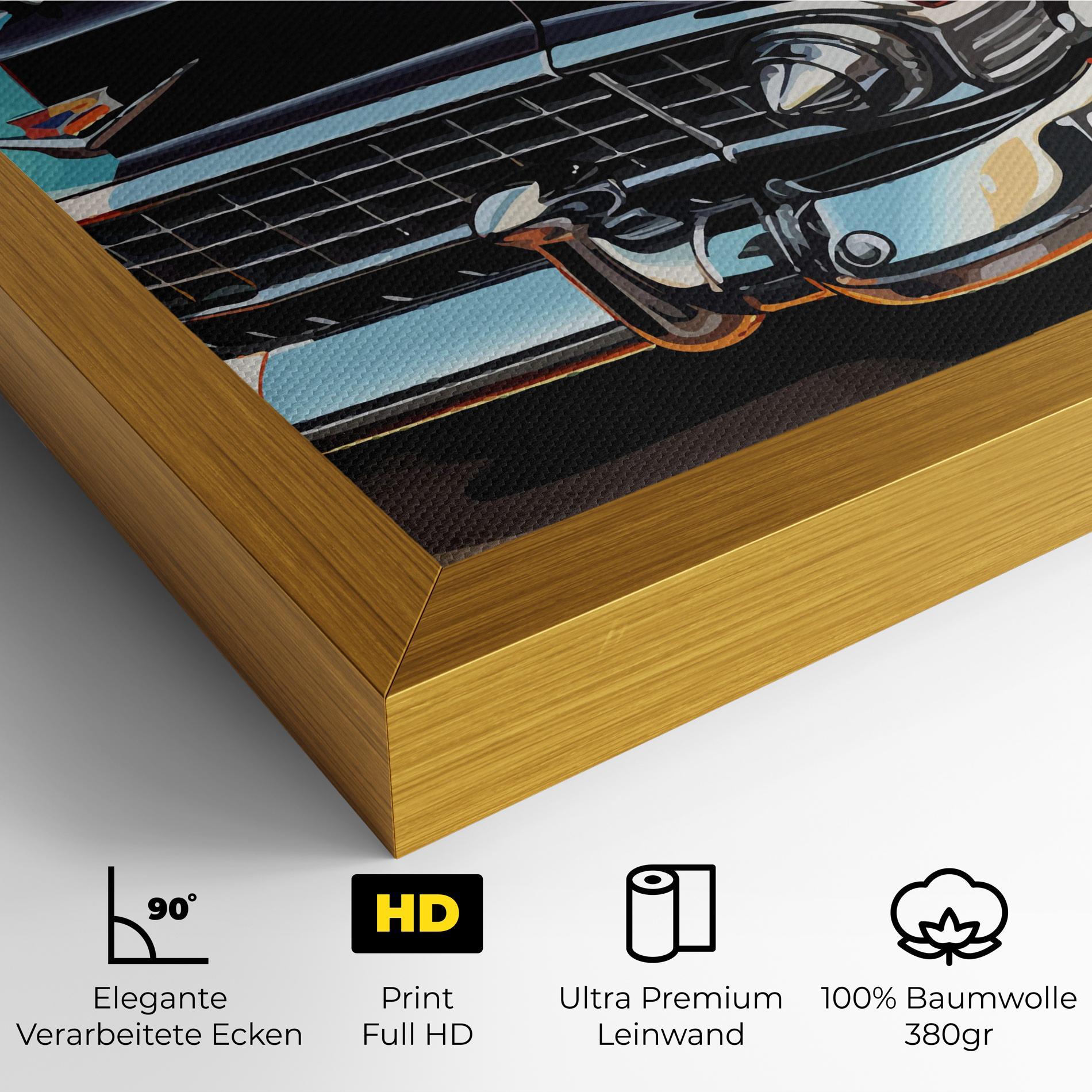 Leinwandbild Cool Vintage Car mockup 4
