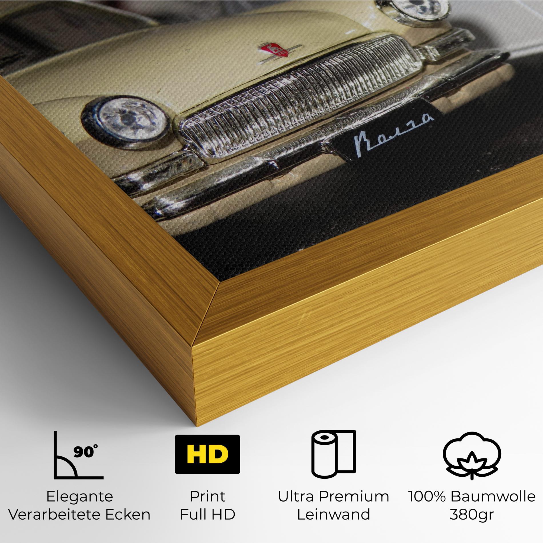 Leinwandbild Cream Grey Car mockup 4