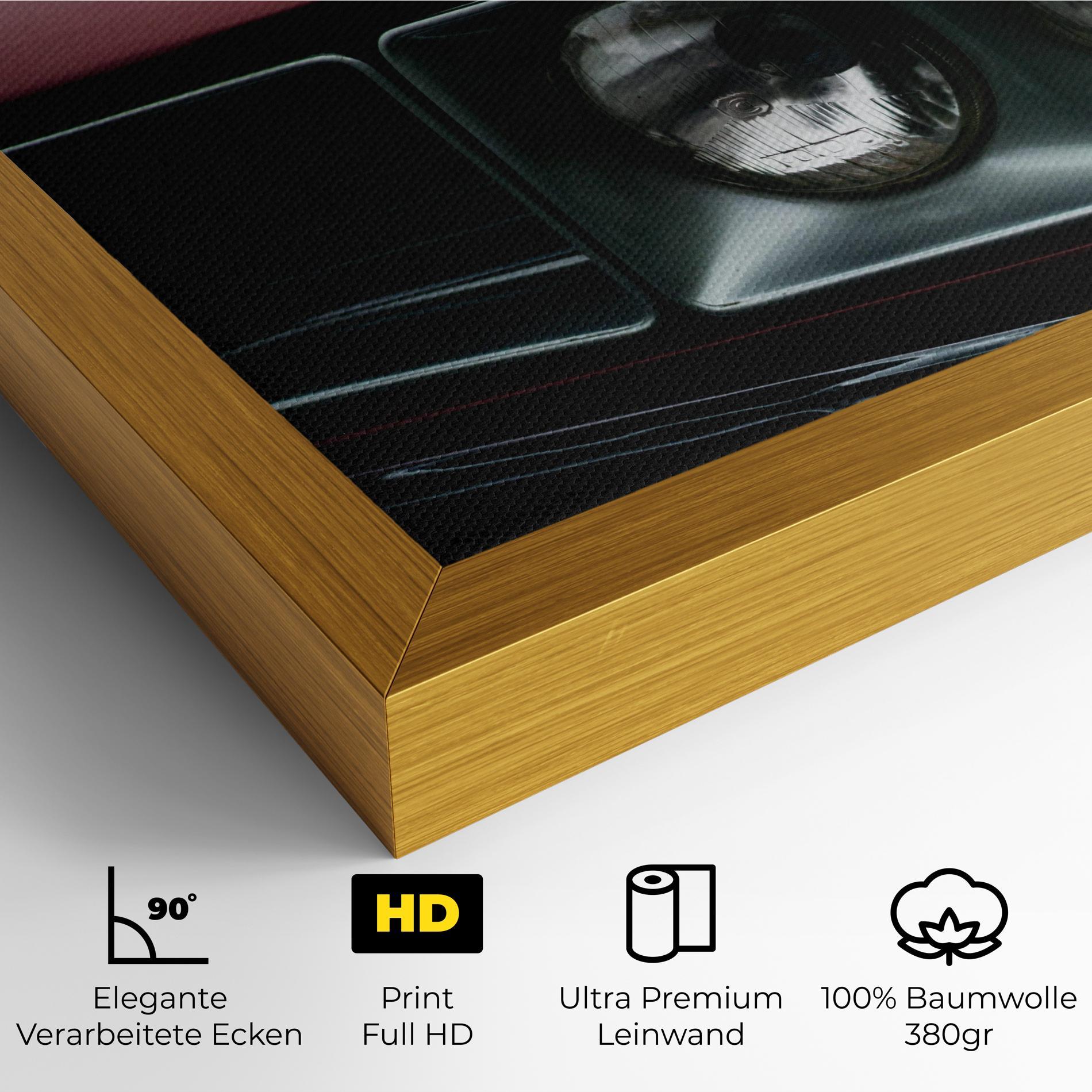 Leinwandbild Dark Red Car mockup 4