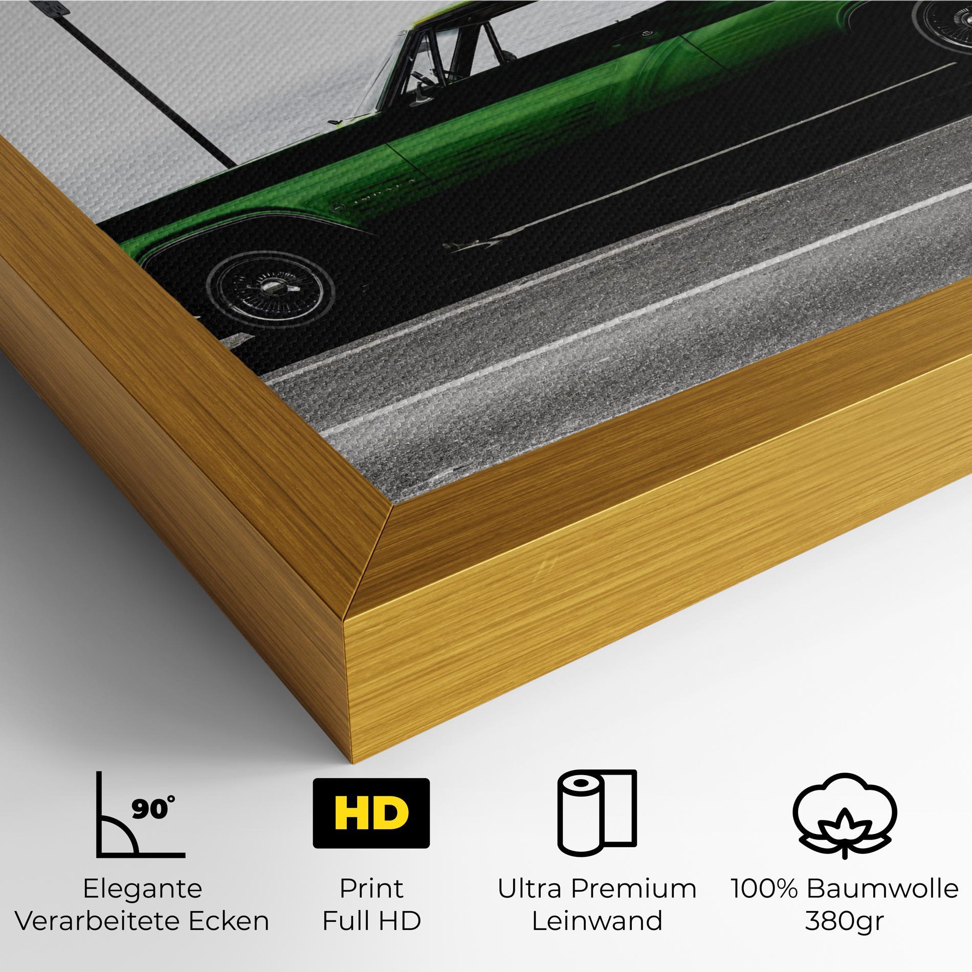 Leinwandbild Nice Green Car mockup 4