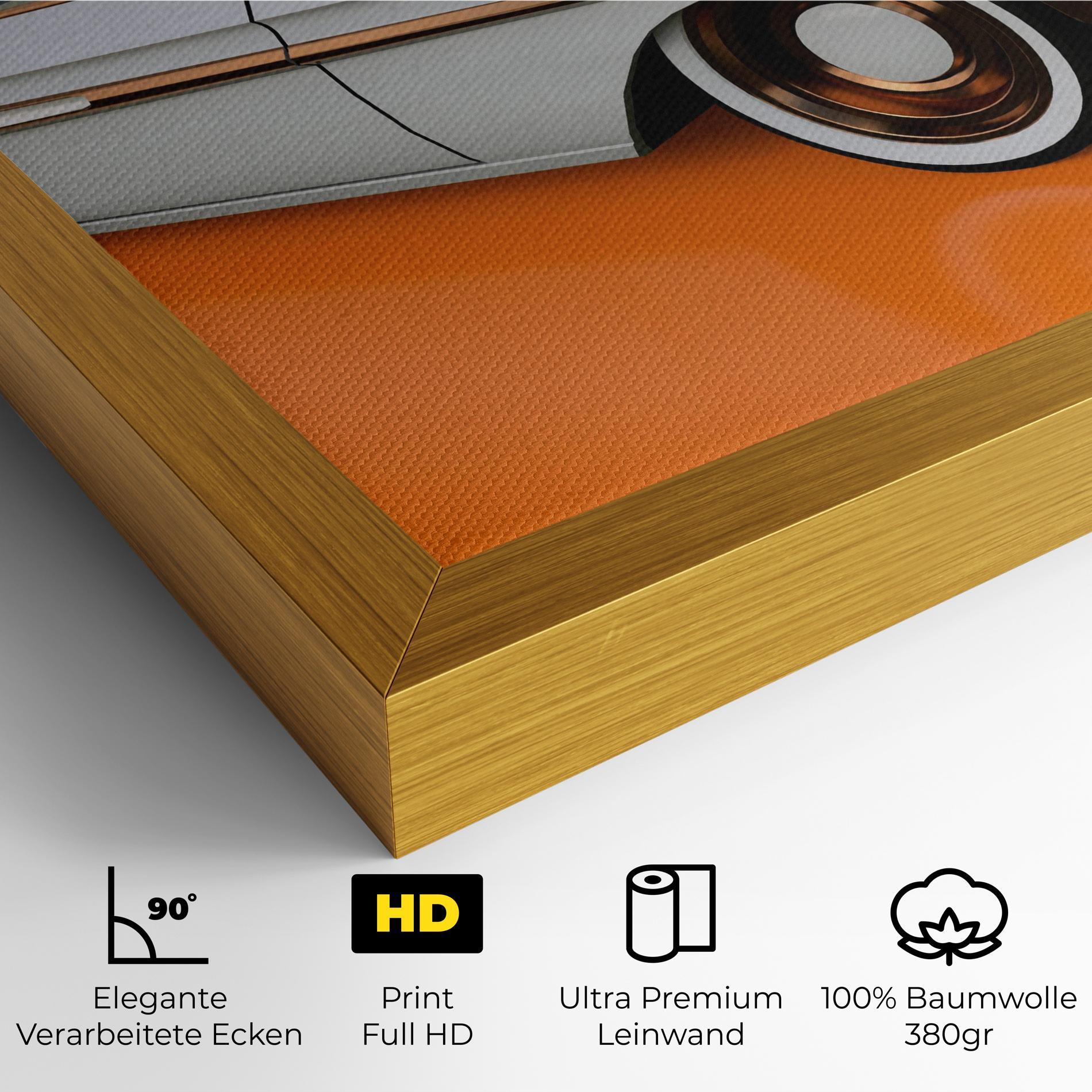 Leinwandbild Old American Car mockup 4