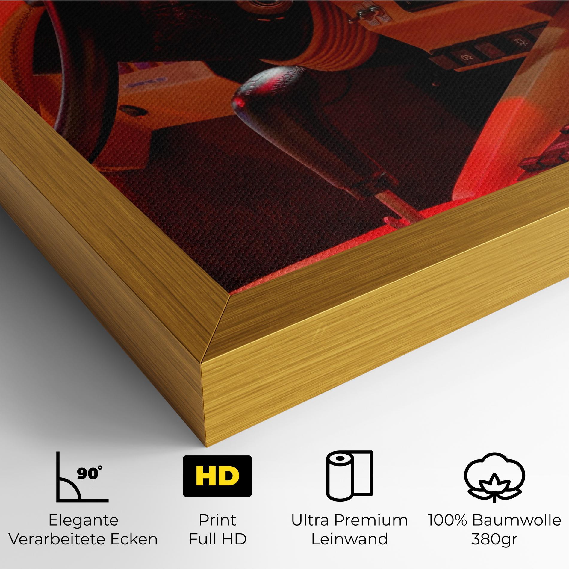 Leinwandbild Orange Black Car mockup 4