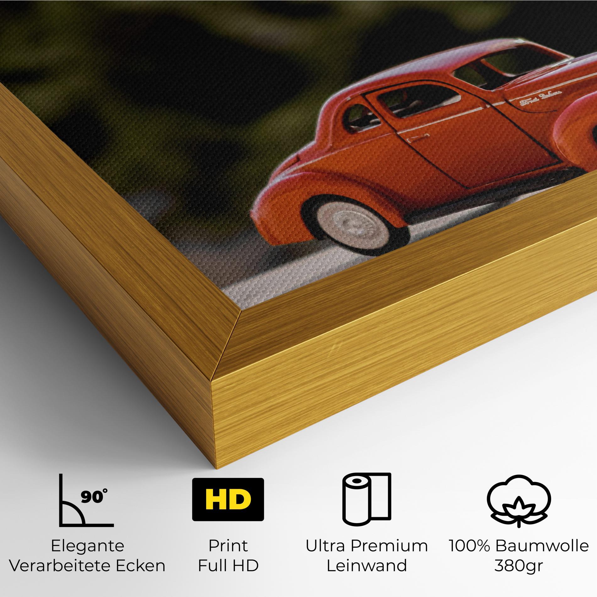Leinwandbild Vintage Orange Toy mockup 4