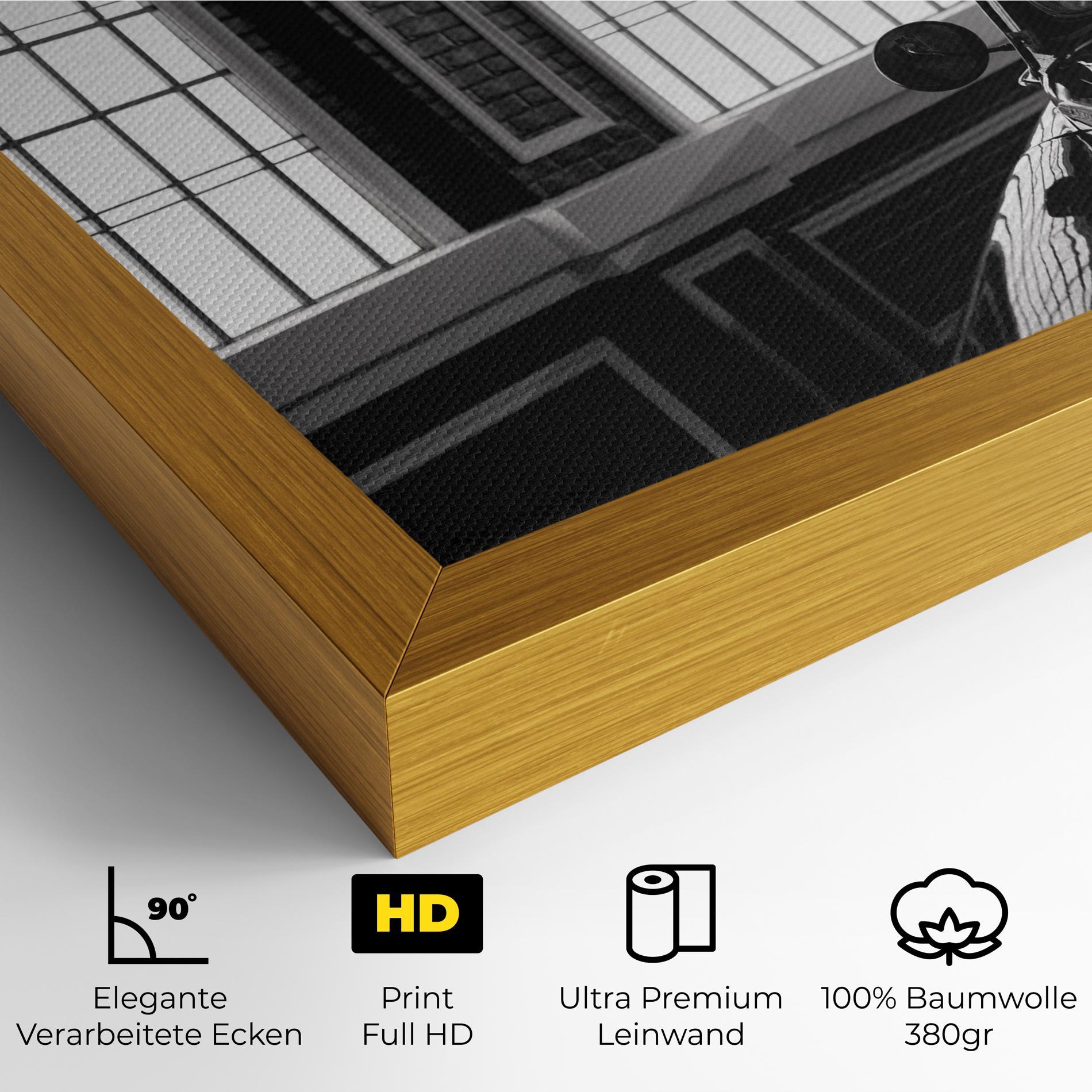 Leinwandbild Window Old Car mockup 4