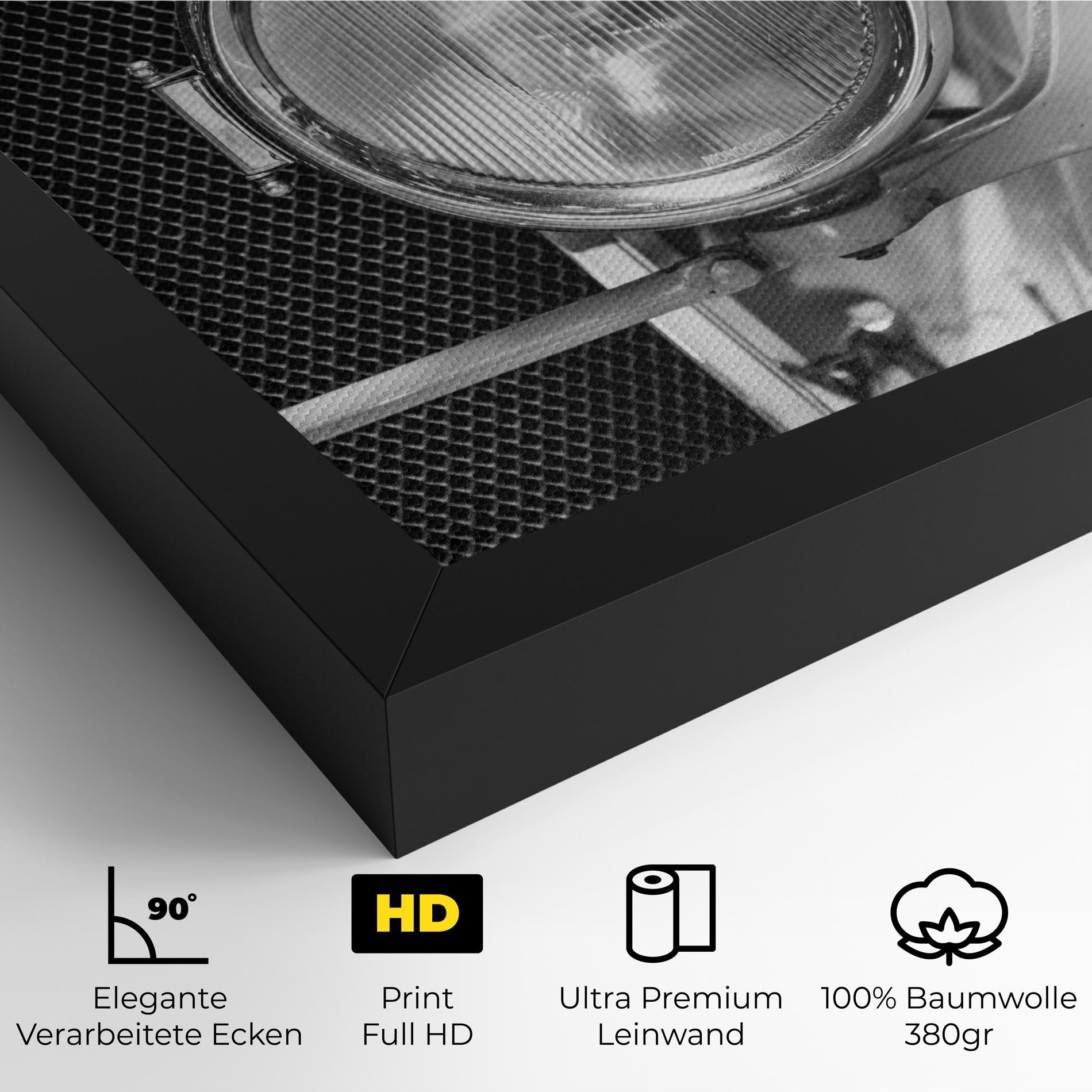 Leinwandbild Closeup Grey Car mockup 4