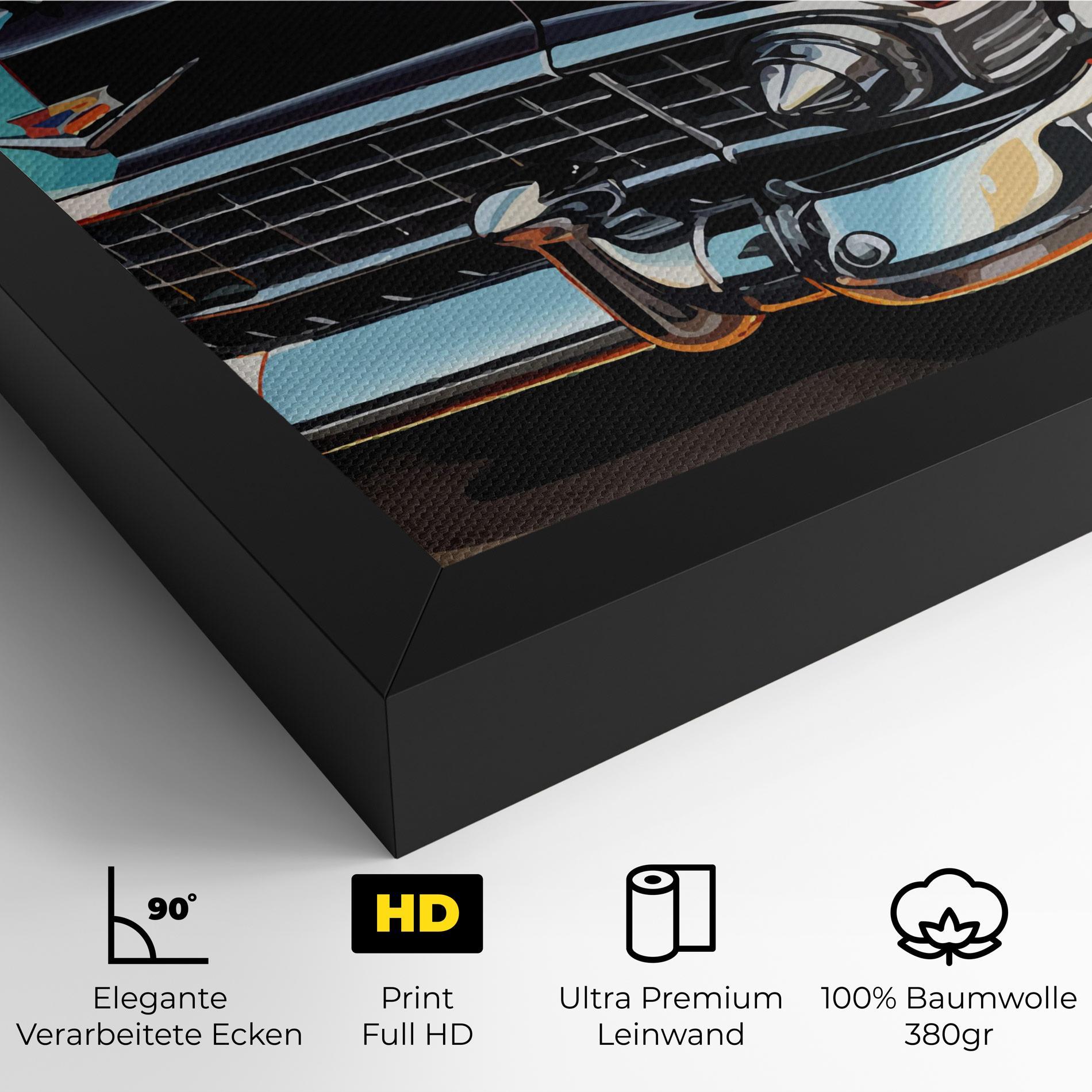 Leinwandbild Cool Vintage Car mockup 4