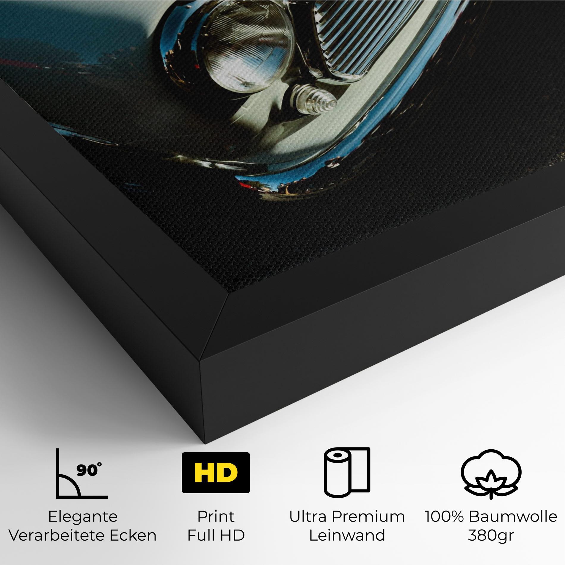 Leinwandbild Light Blue Car mockup 4